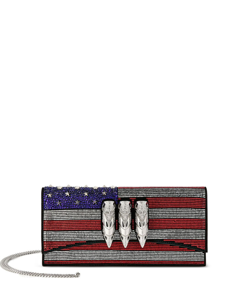 US Flag strass claw clutch 1
