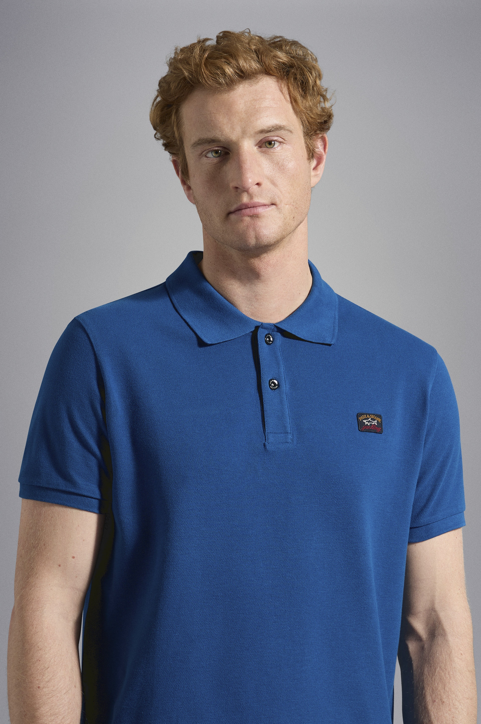 COTTON PIQUÉ POLO WITH ICONIC BADGE - 4