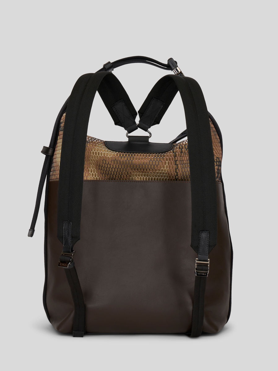 PAISLEY PATTERN MESH FABRIC BACKPACK - 4