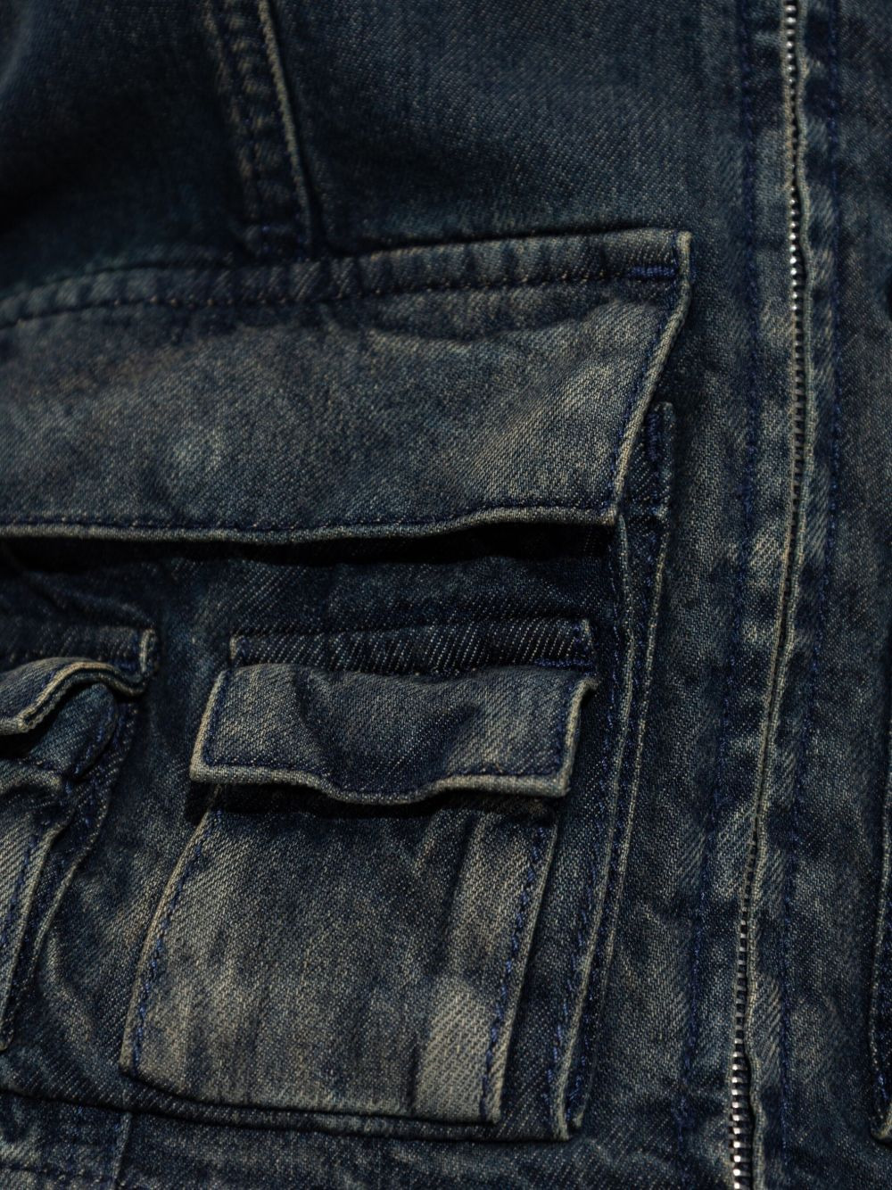 De-Mellis-S zip-front flap-pocket top - 5