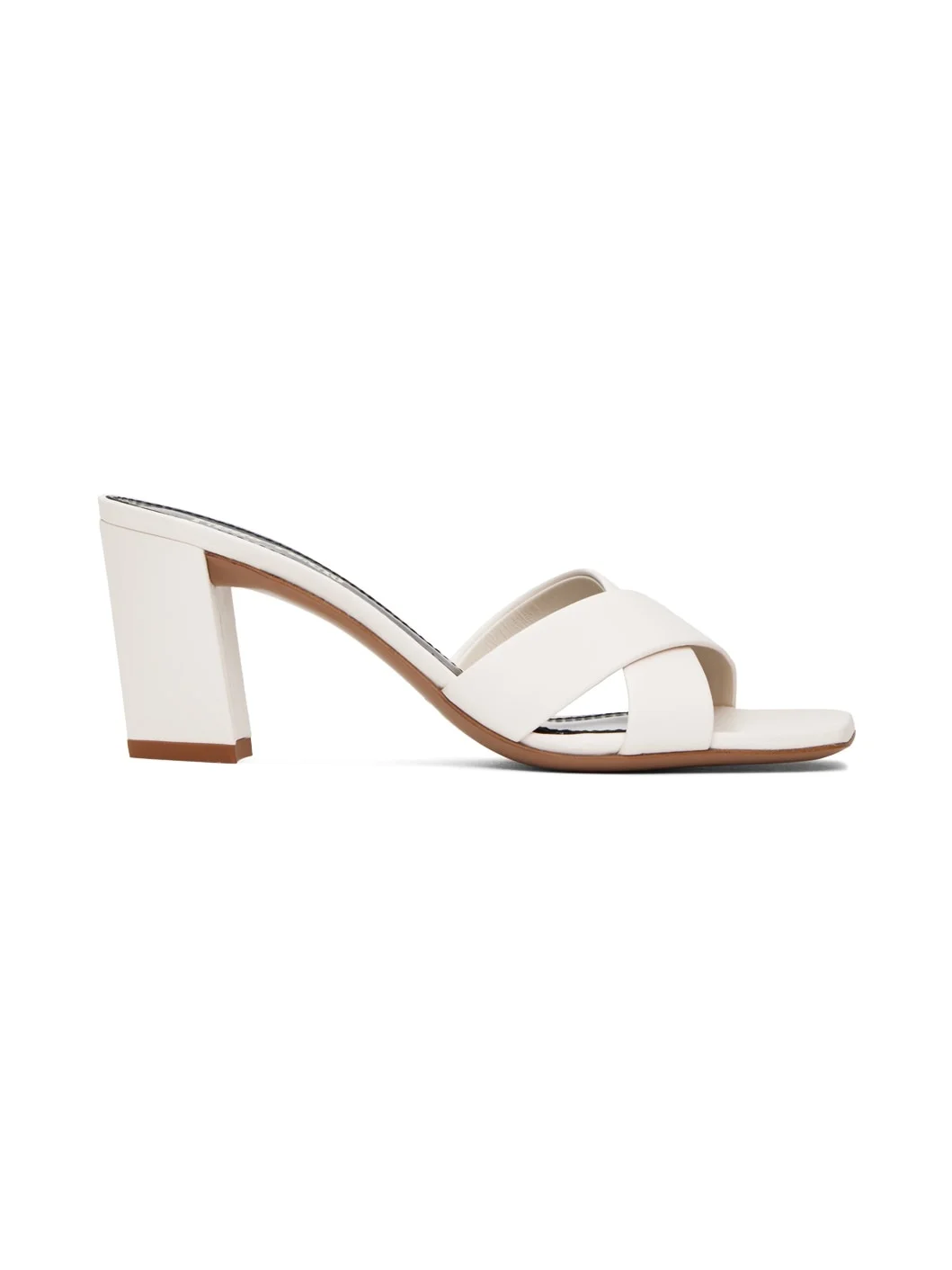 White Dafne 70 Mules - 1