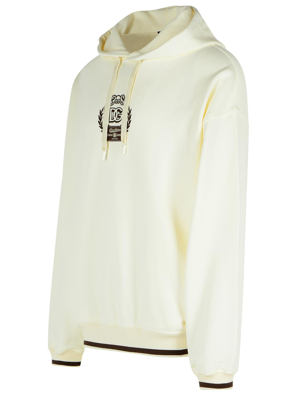 Dolce & Gabbana Ivory Cotton Sweatshirt Men - 2
