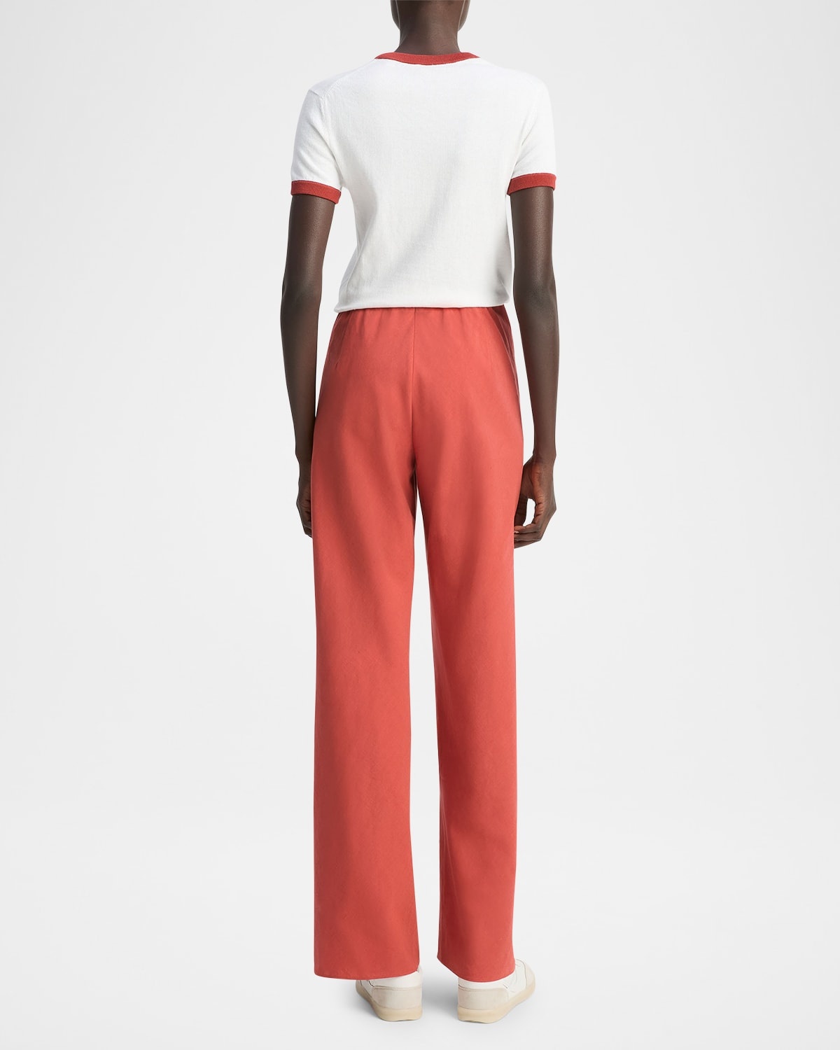 High-Waist Cotton Bias Pants - 3
