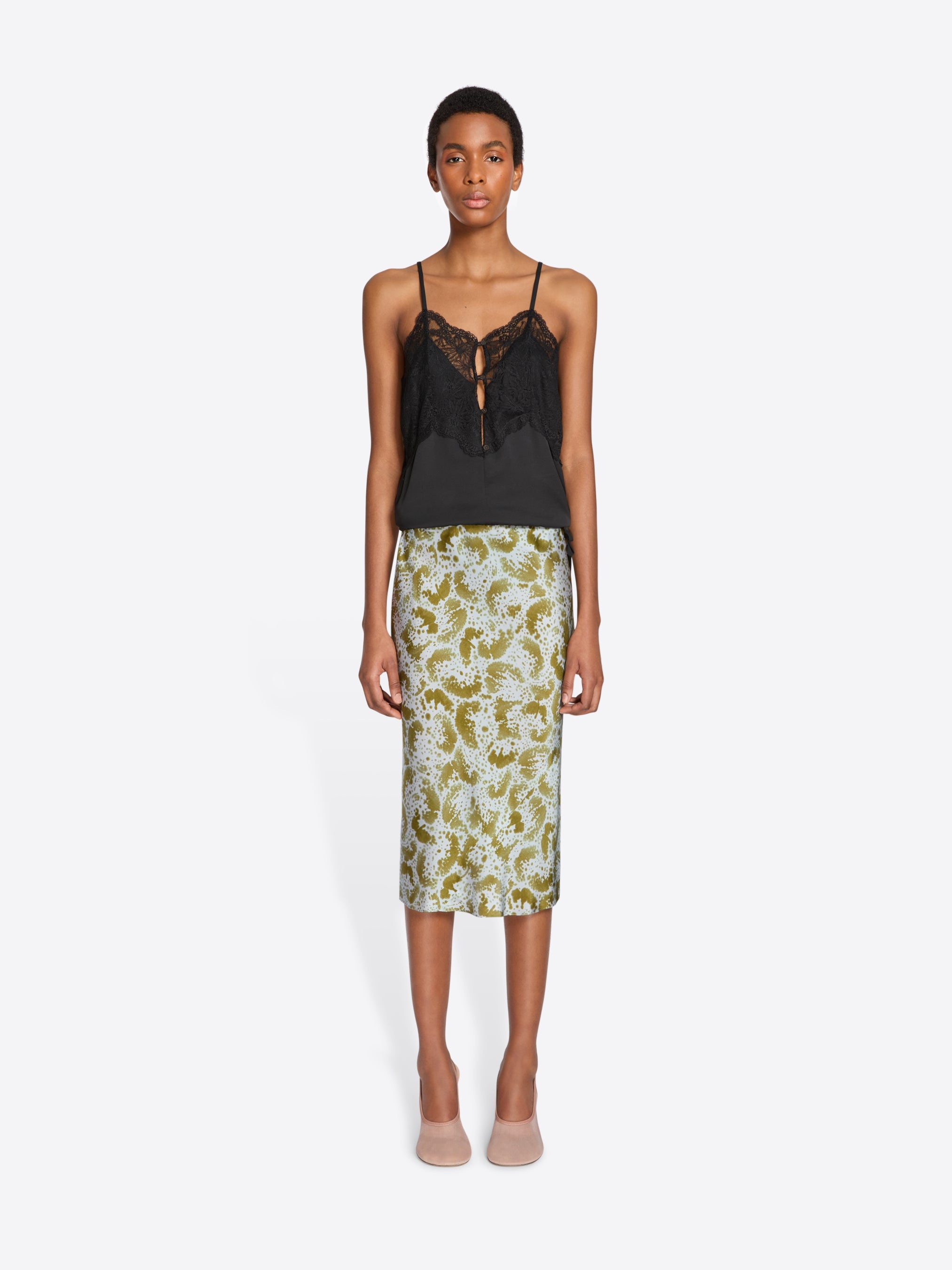 PRINTED SILK SKIRT - 2