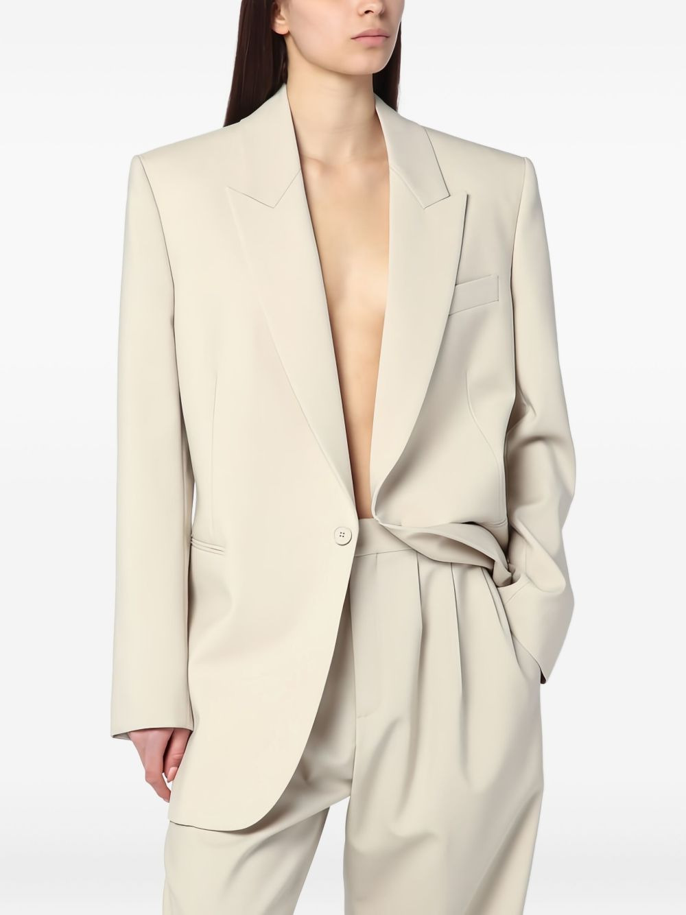 wool blazer - 3