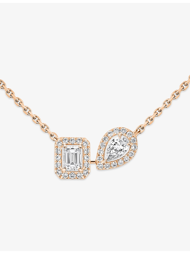 My Twin 18ct Gold And 0.30ct Diamond Necklace 3