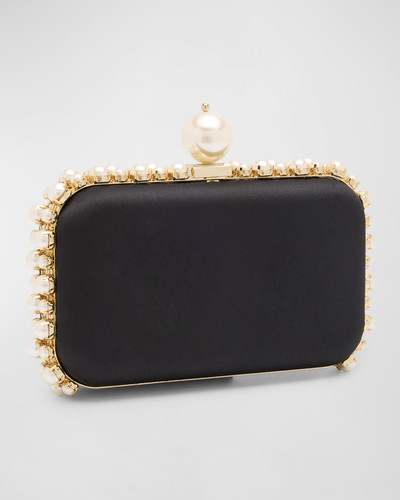 Rosantica Clio Pearly Satin Clutch Bag outlook