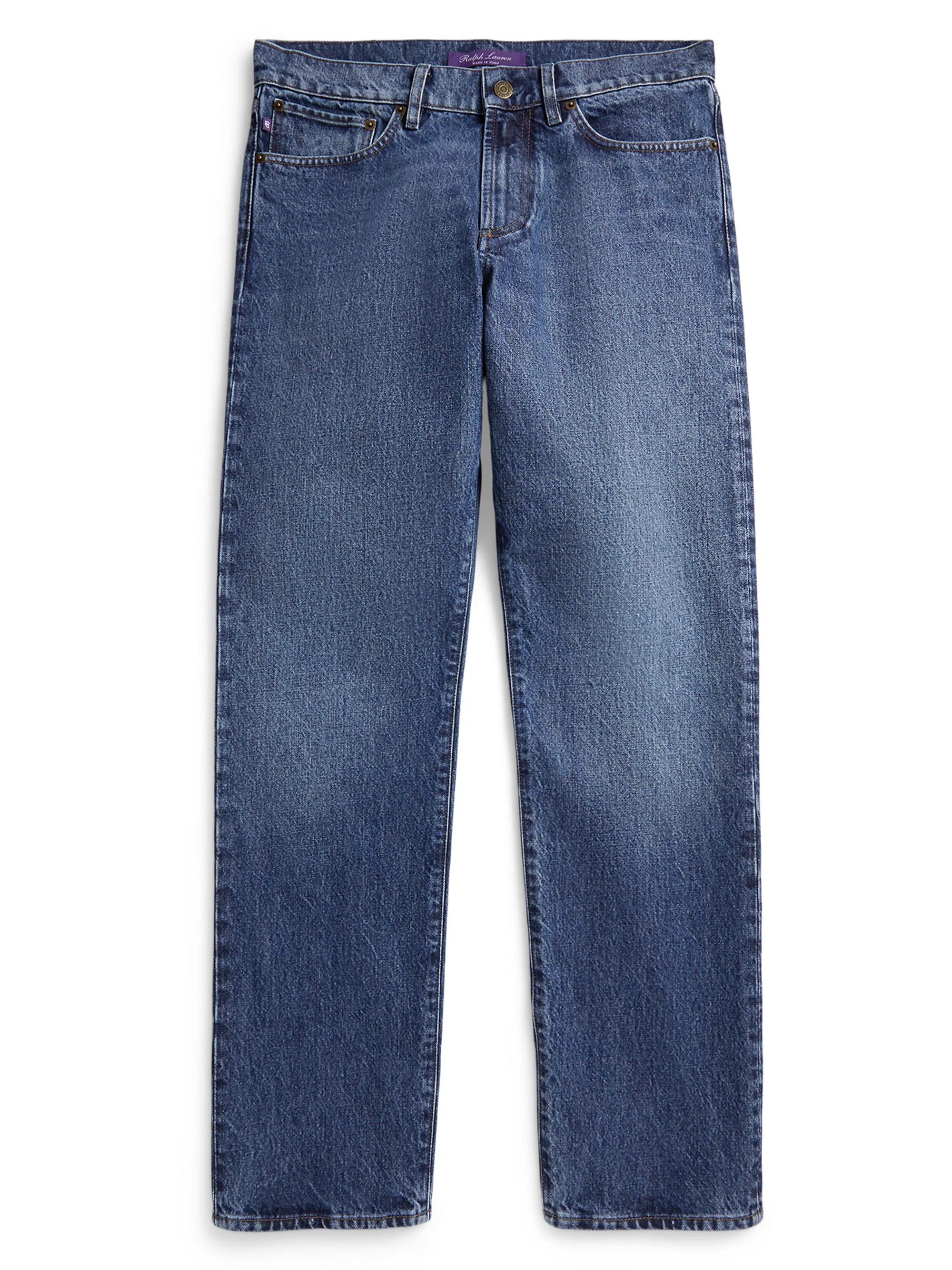 Men's Straight-Fit Jeans - Classic Medium Indigo - 1