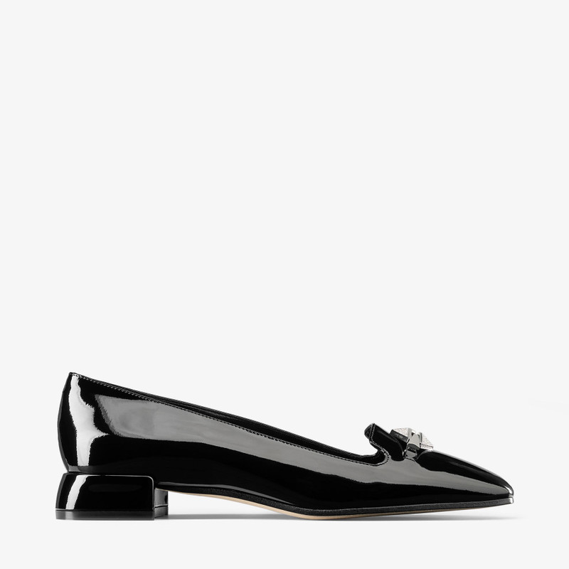 Ravi Flat Black Patent Leather Shoes - 1
