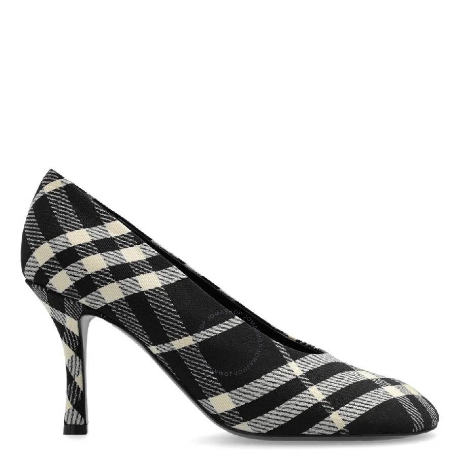 Burberry Checked Pattern Slip-On Pumps - 1