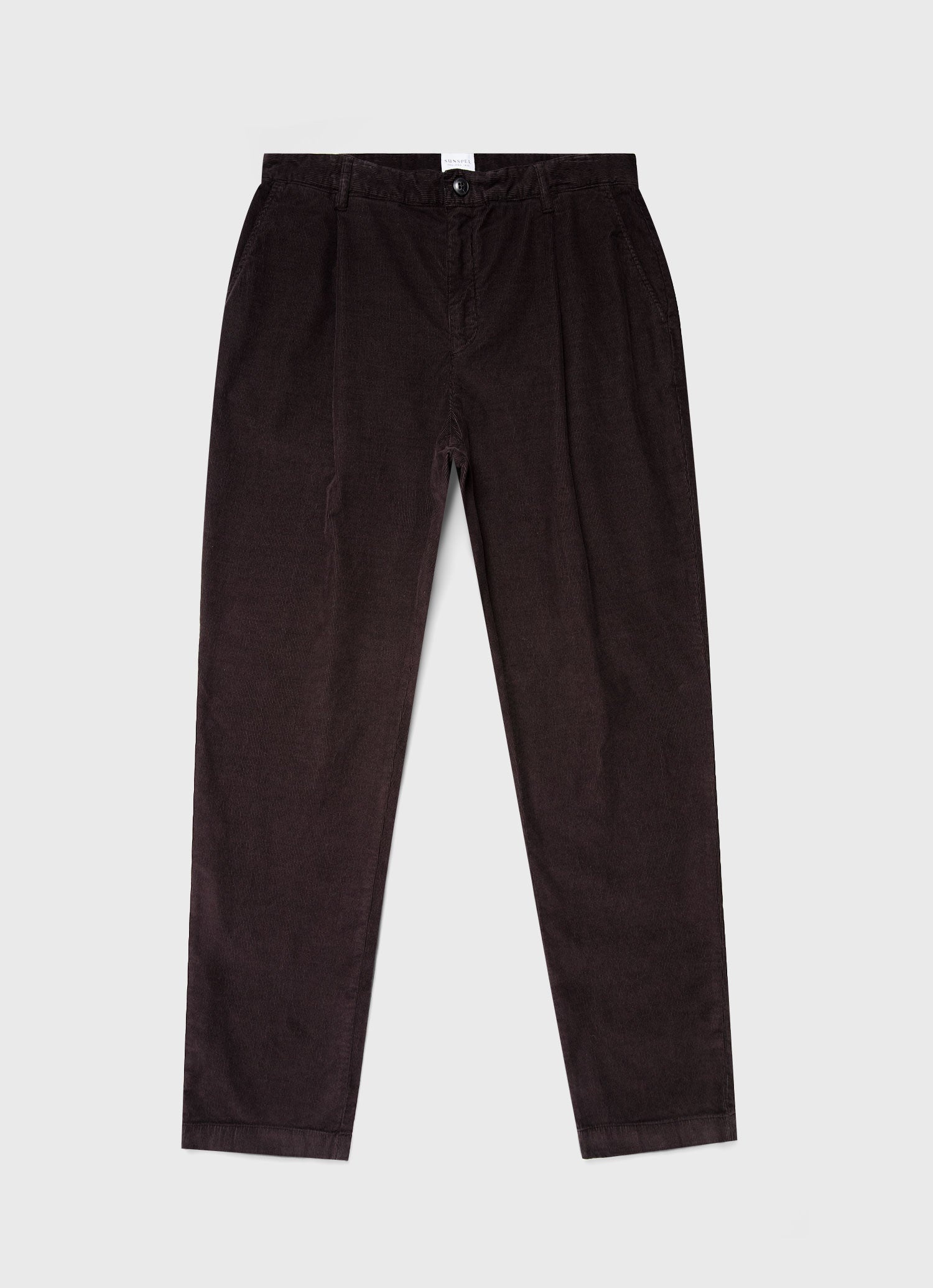 Pleated Corduroy Trouser - 1