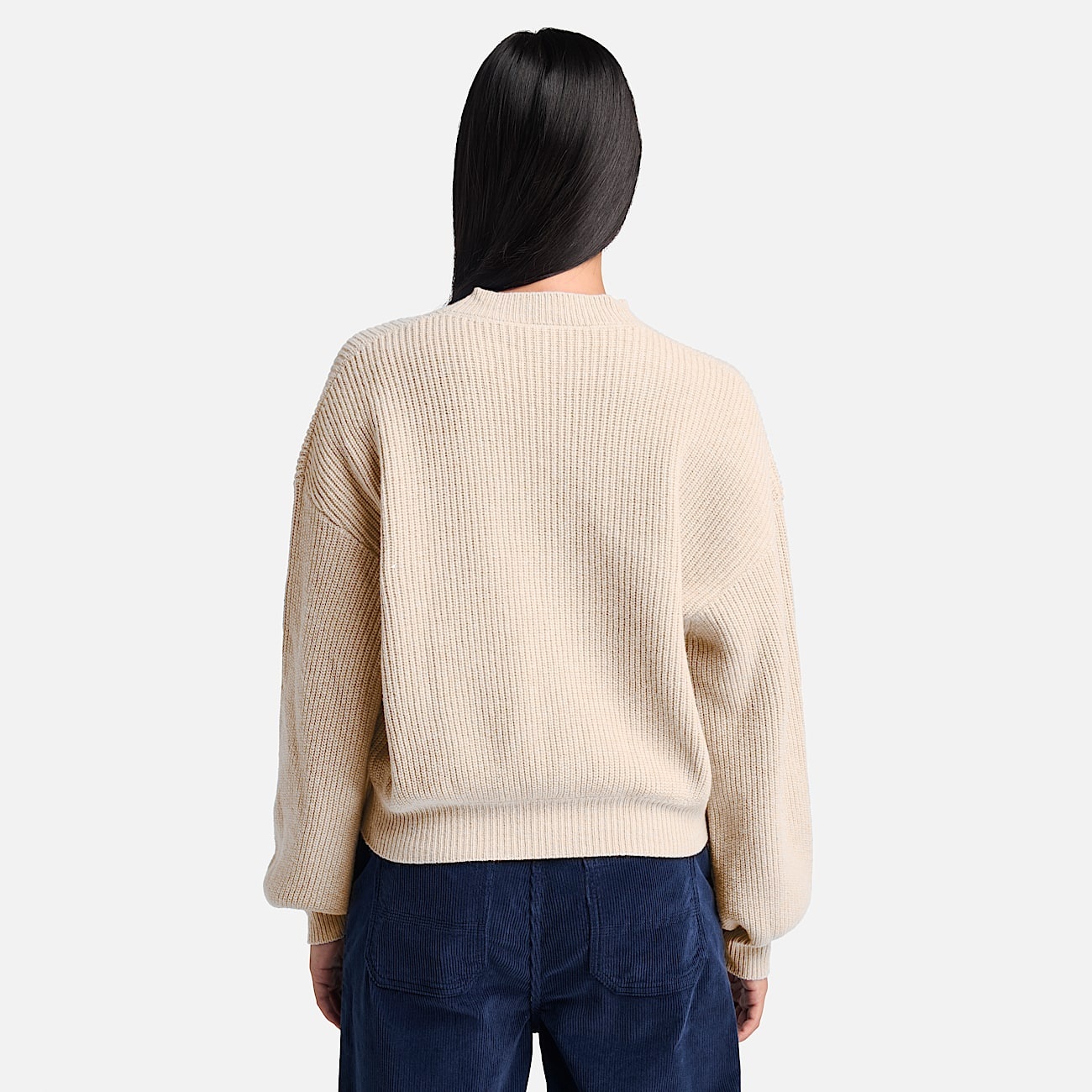 Women's Wool Blend Crew Sweater - 5