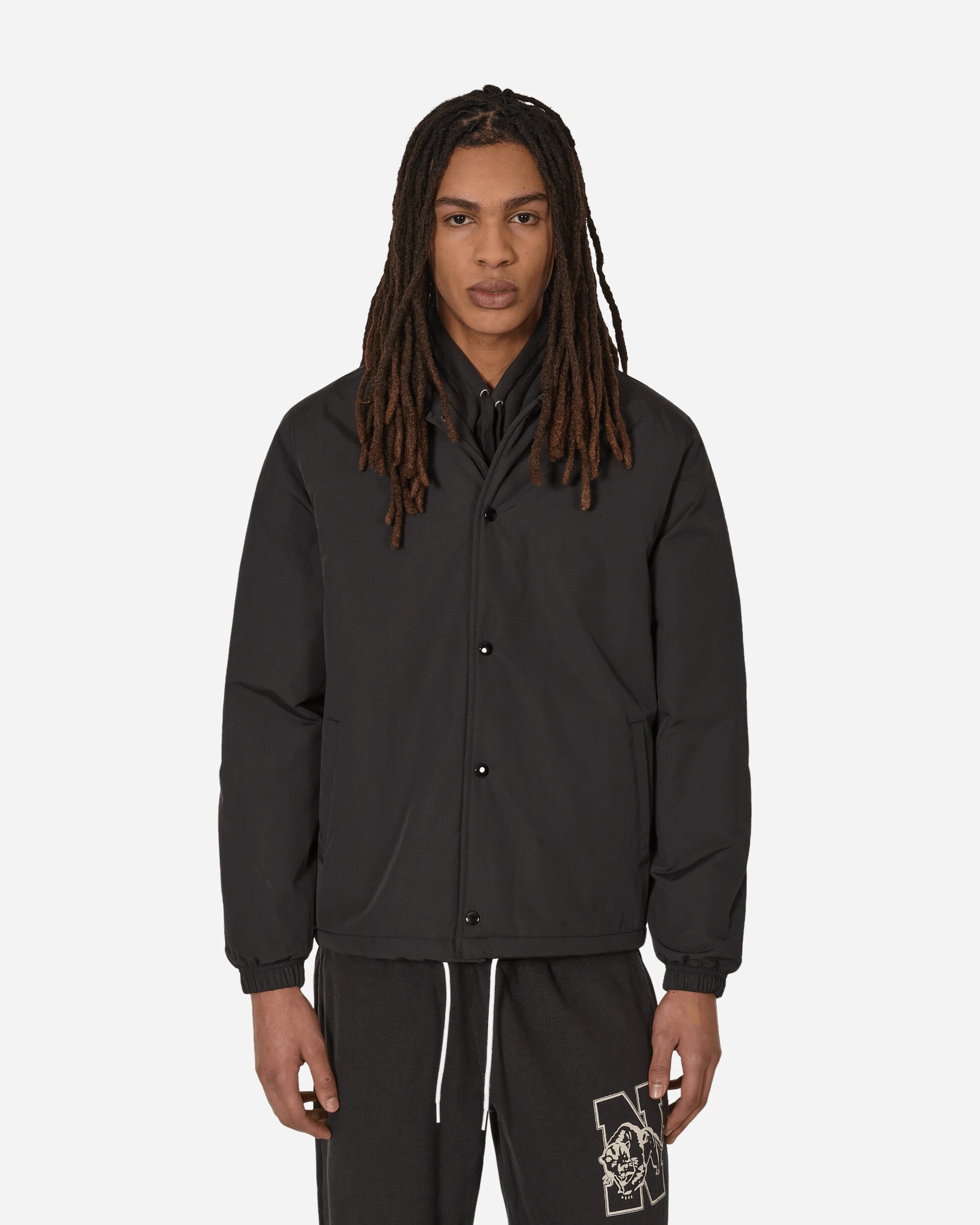 Noah Sherpa-Lined Coach Jacket Black - 1