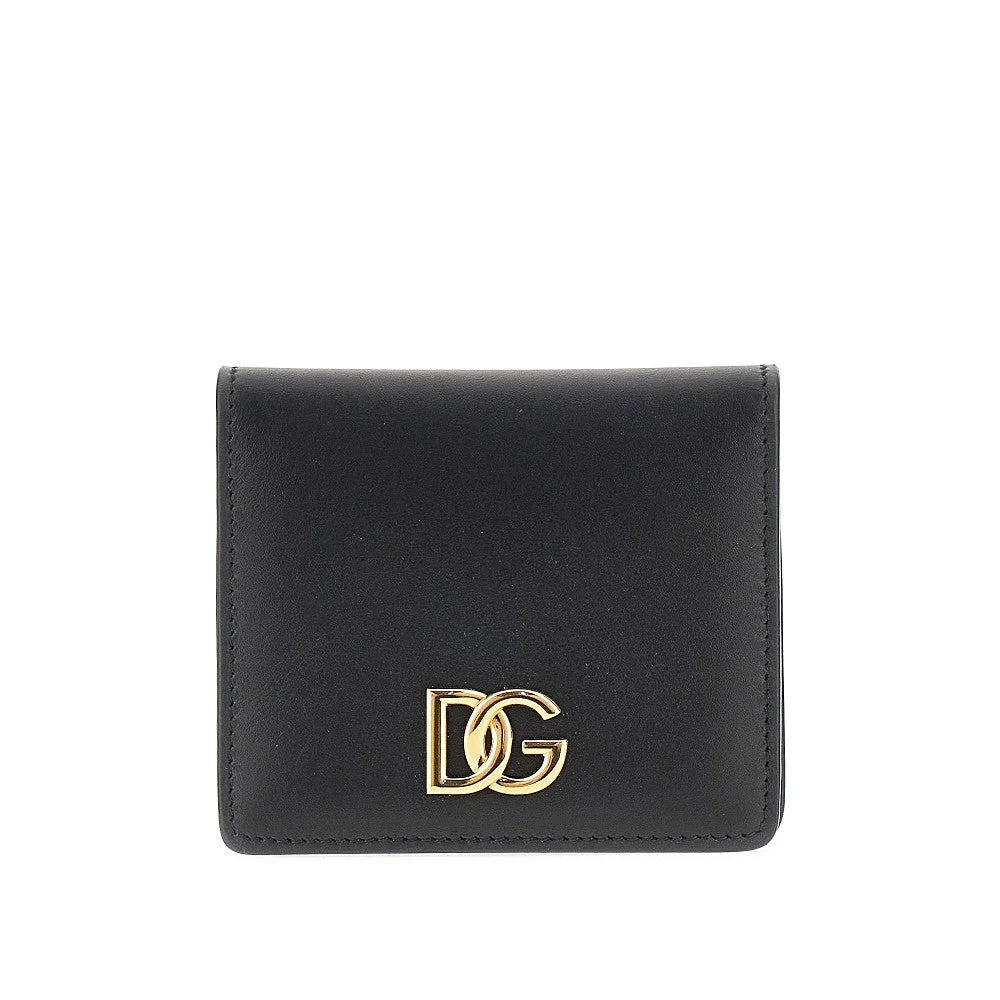 Dolce&Gabbana Leather Bi-fold Cardholder Black Women - 1