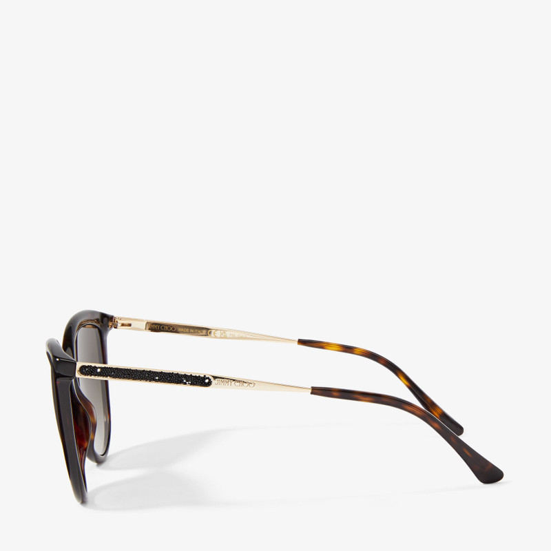 JIMMY CHOO Belinda
Brown Havana Cat Eye Sunglasses with Swarovski Crystals outlook