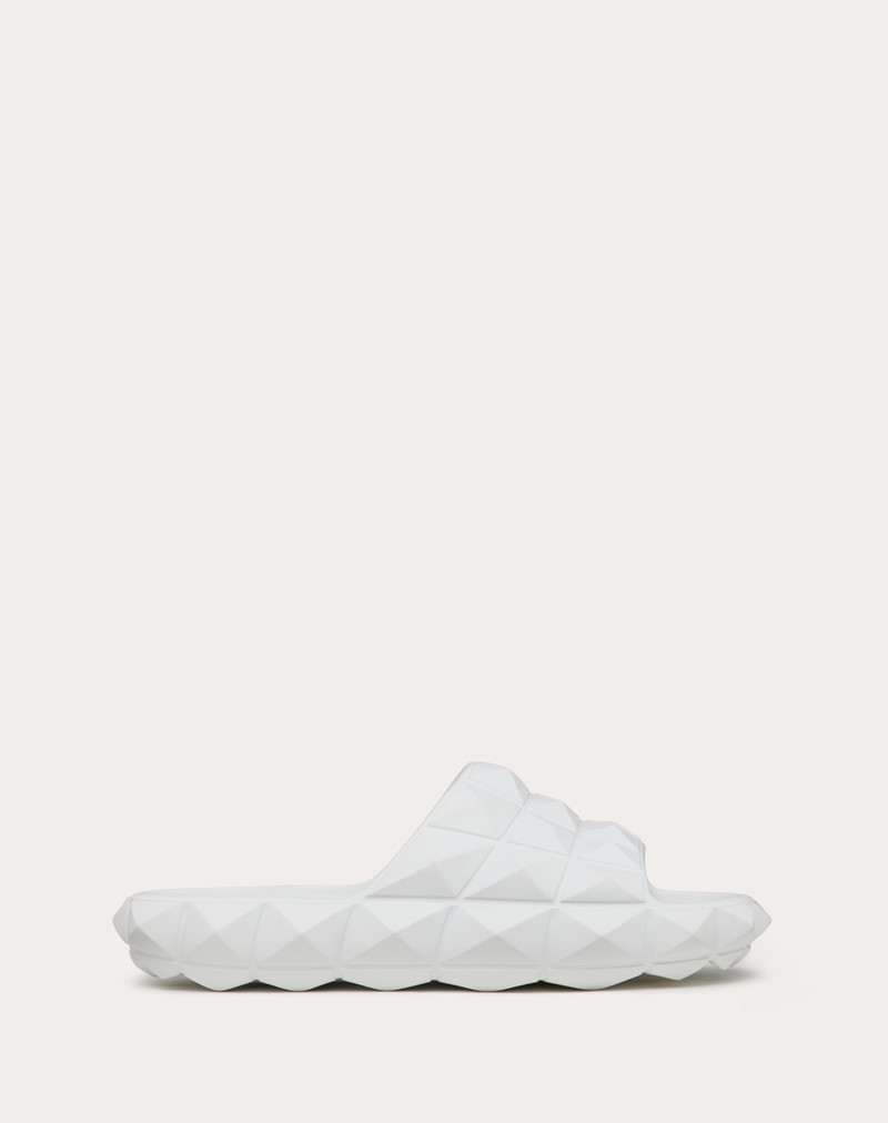 ROMAN STUD TURTLE SLIDE SANDAL IN RUBBER 1