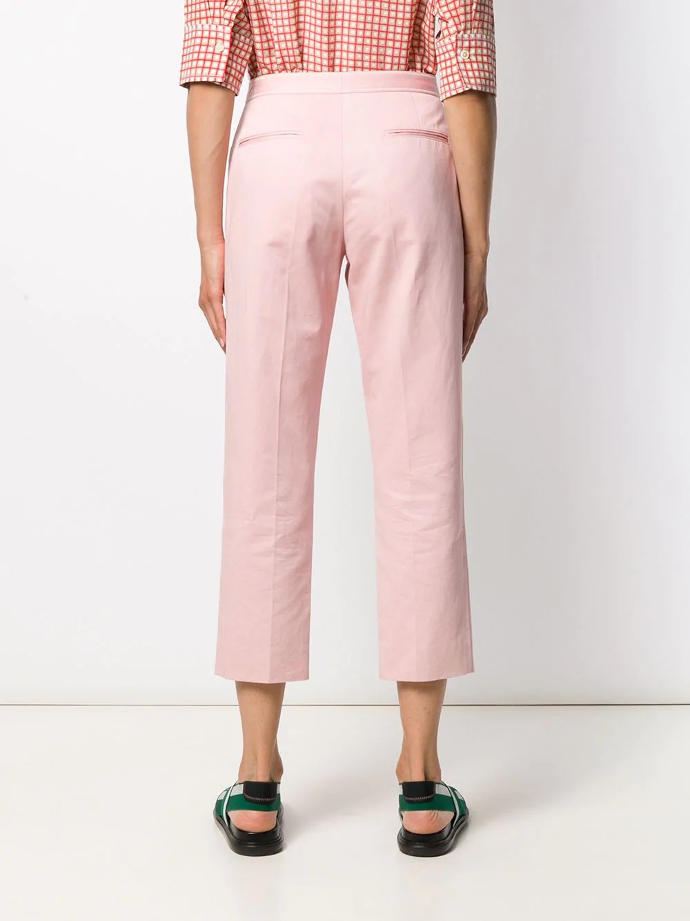 cropped pencil trousers - 4