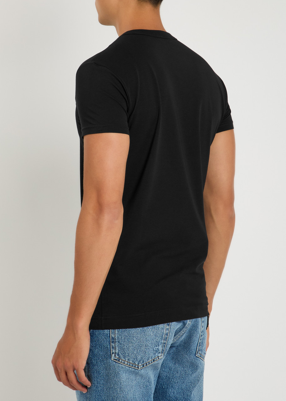 Dolce & Gabbana Logo-embroidered Stretch-cotton T-shirt - 3
