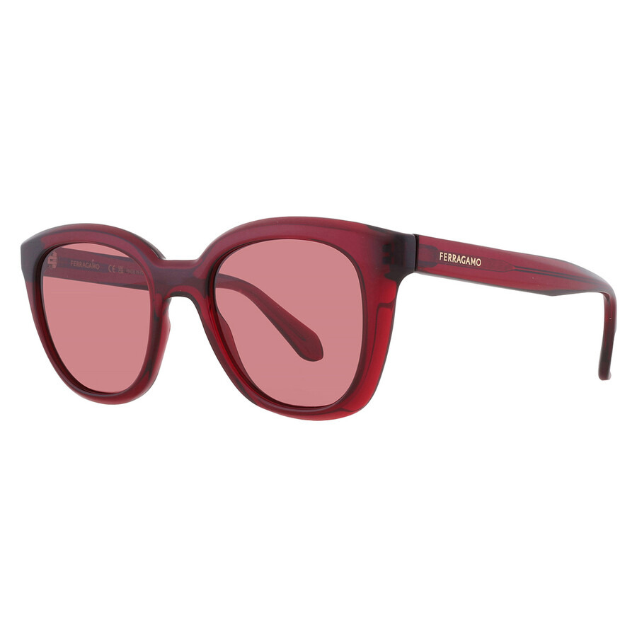 Salvatore Ferragamo Red Cat Eye Ladies Sunglasses SF2000S 616 52 - 2