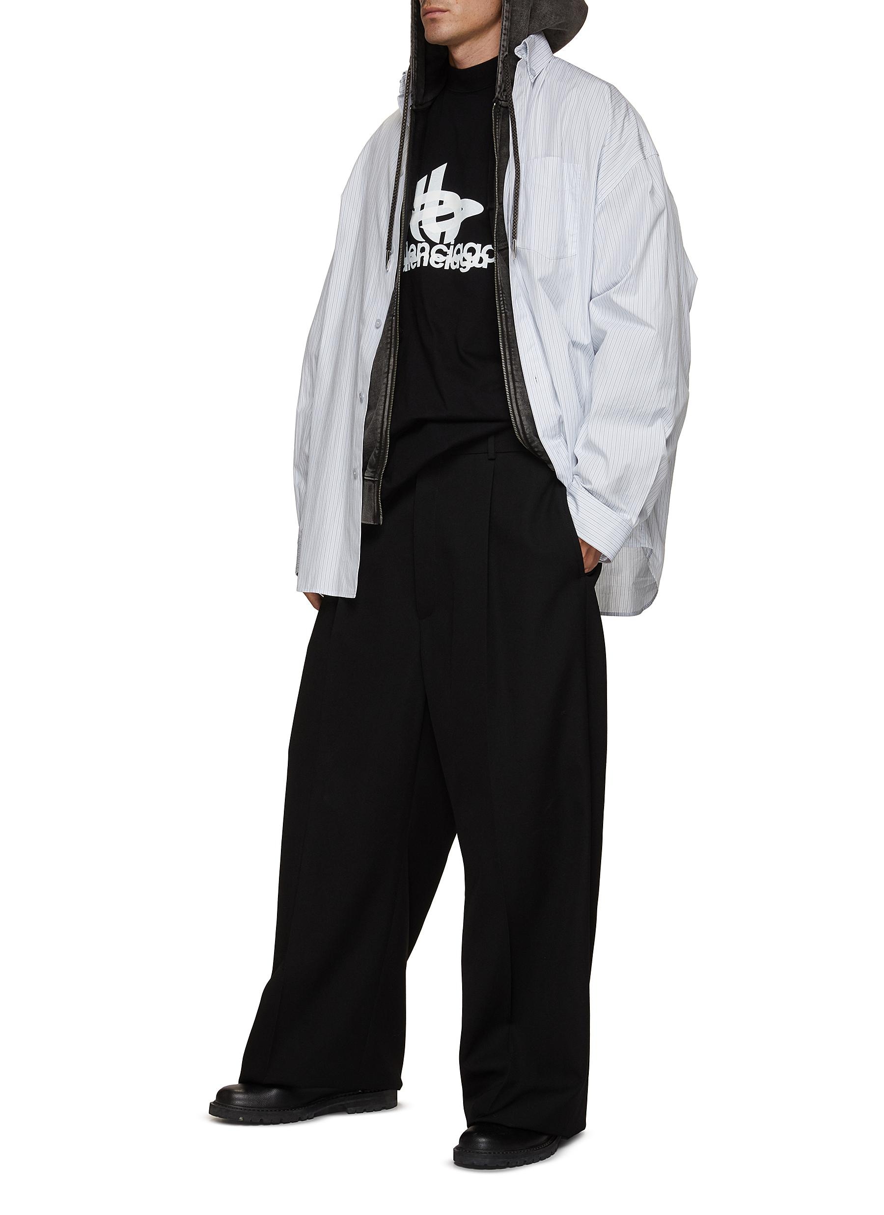 BALENCIAGA LAYERED DOUBLE LOGO T-SHIRT | lanecrawford