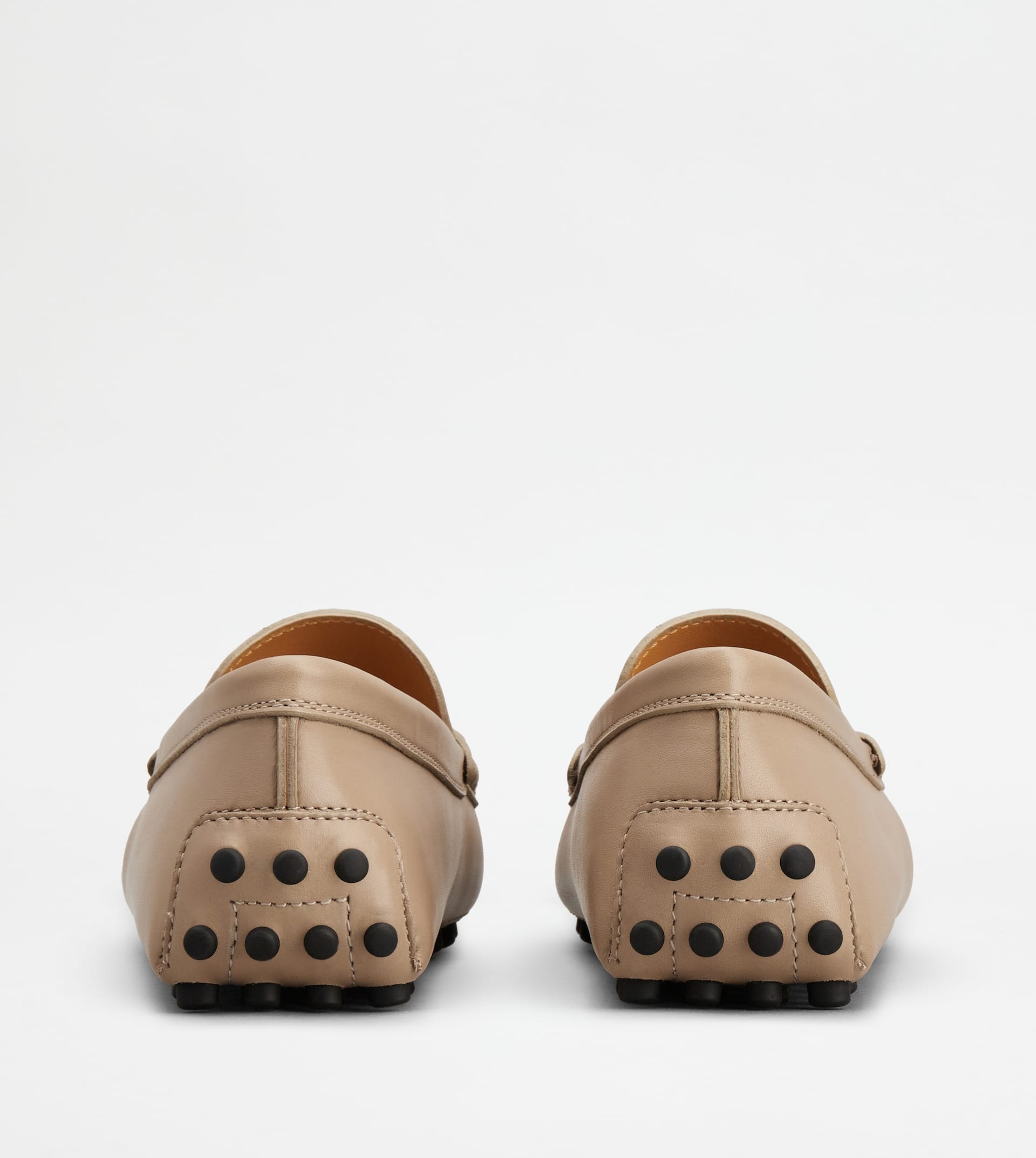 GOMMINO DRIVING SHOES IN LEATHER - BEIGE - 3