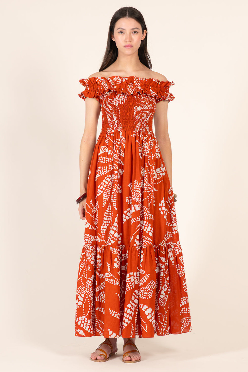 Long Dress Suzanne - Paprika Austral 3