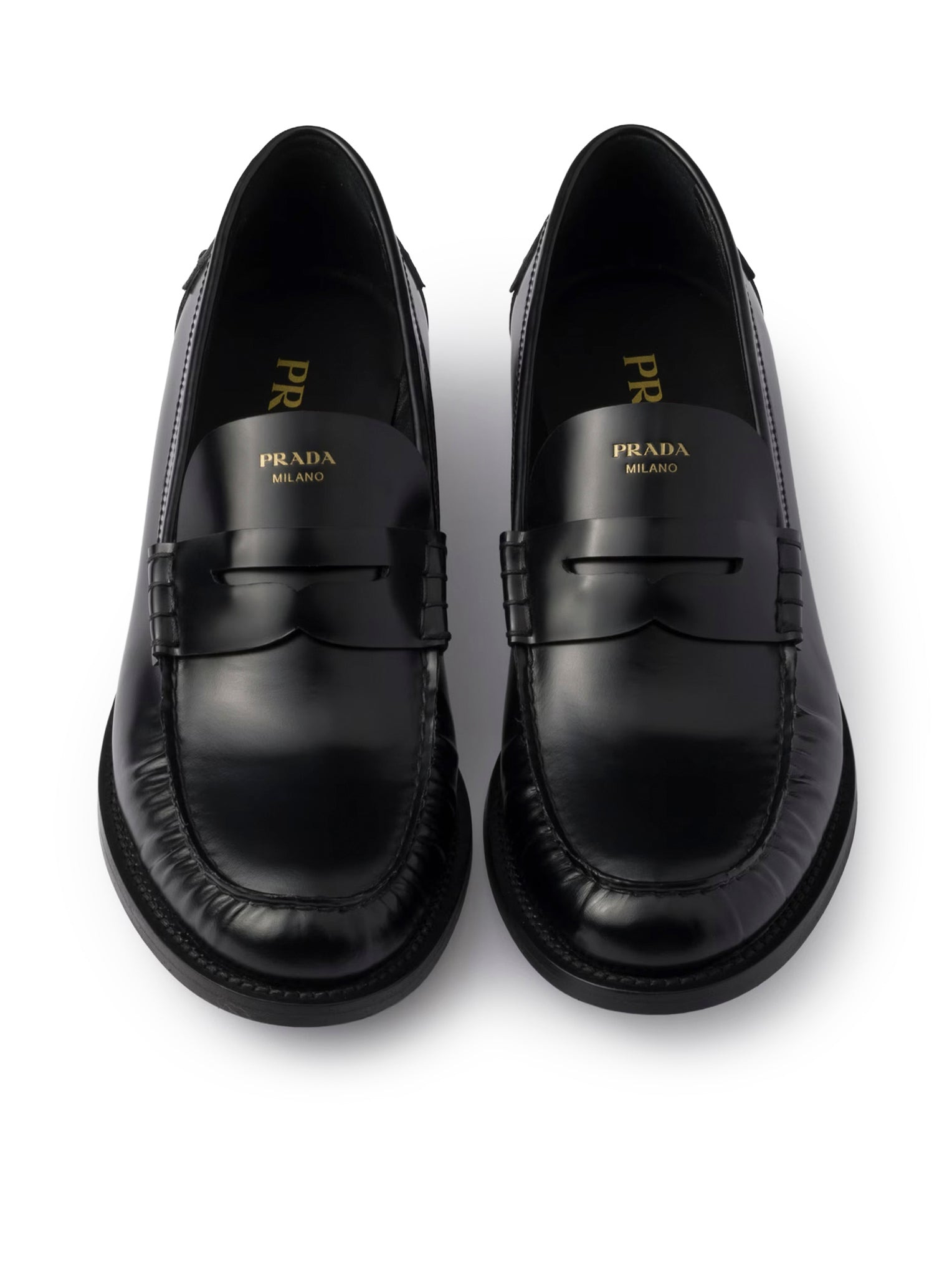 BRUSHED LEATHER LOAFERS - 4