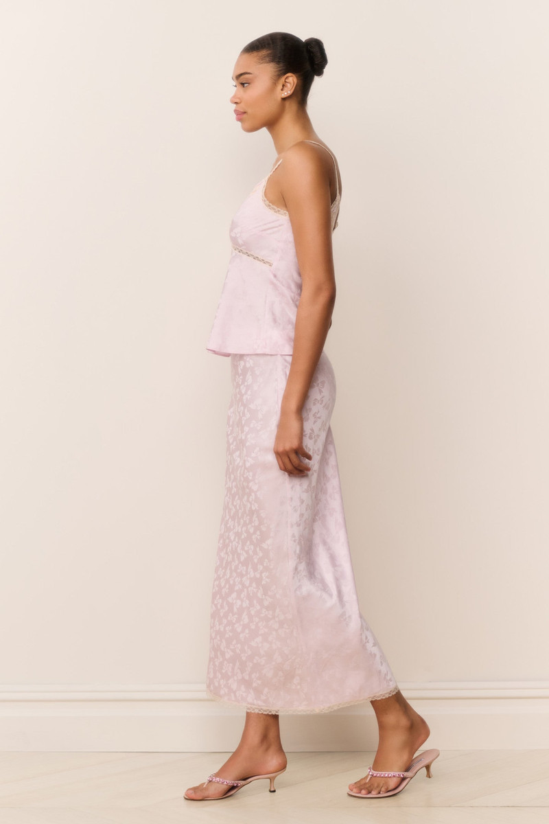 Lirena Silk-Blend Bow Jacquard Top 4