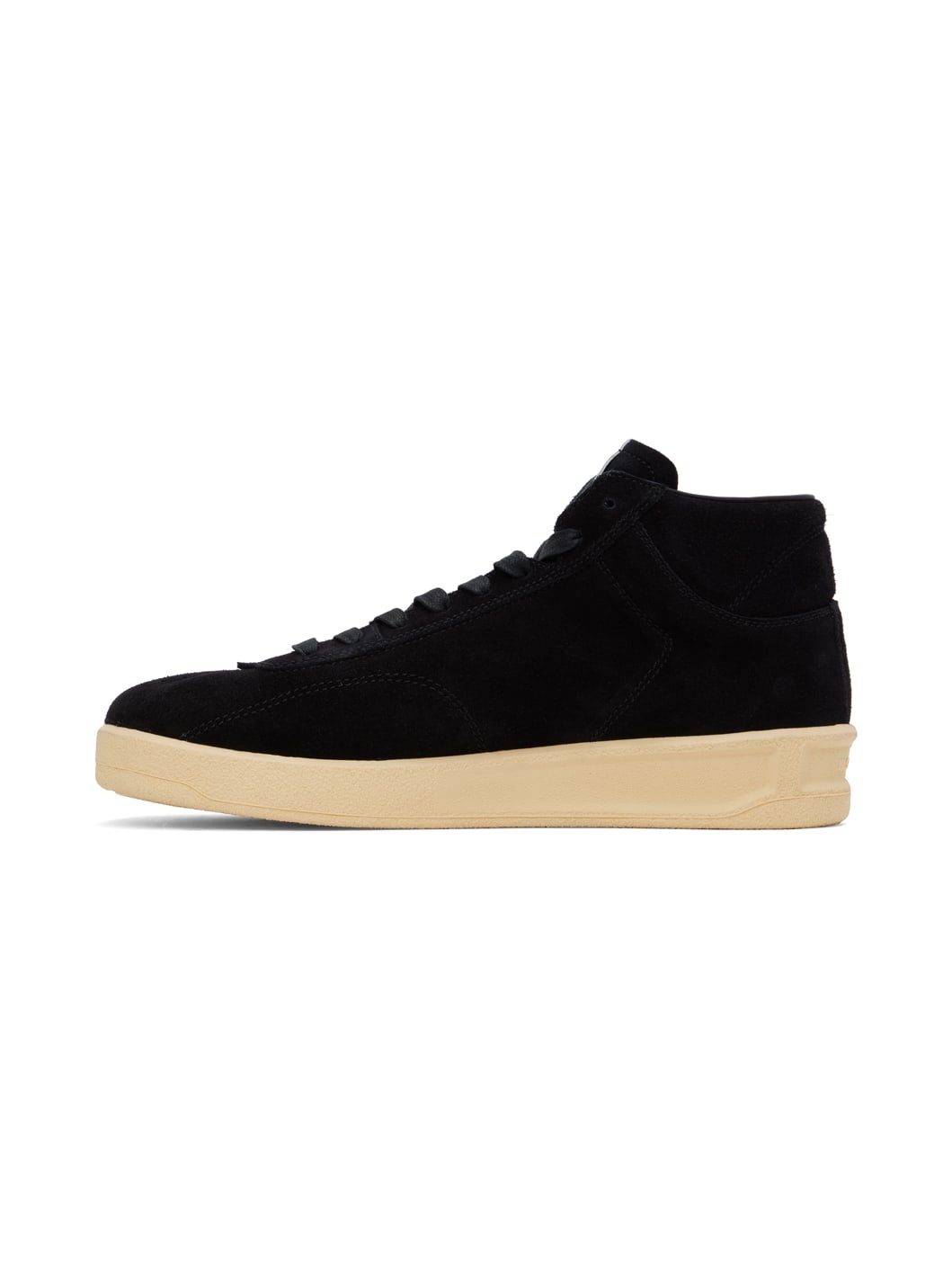 Black Suede High-Top Sneakers - 3