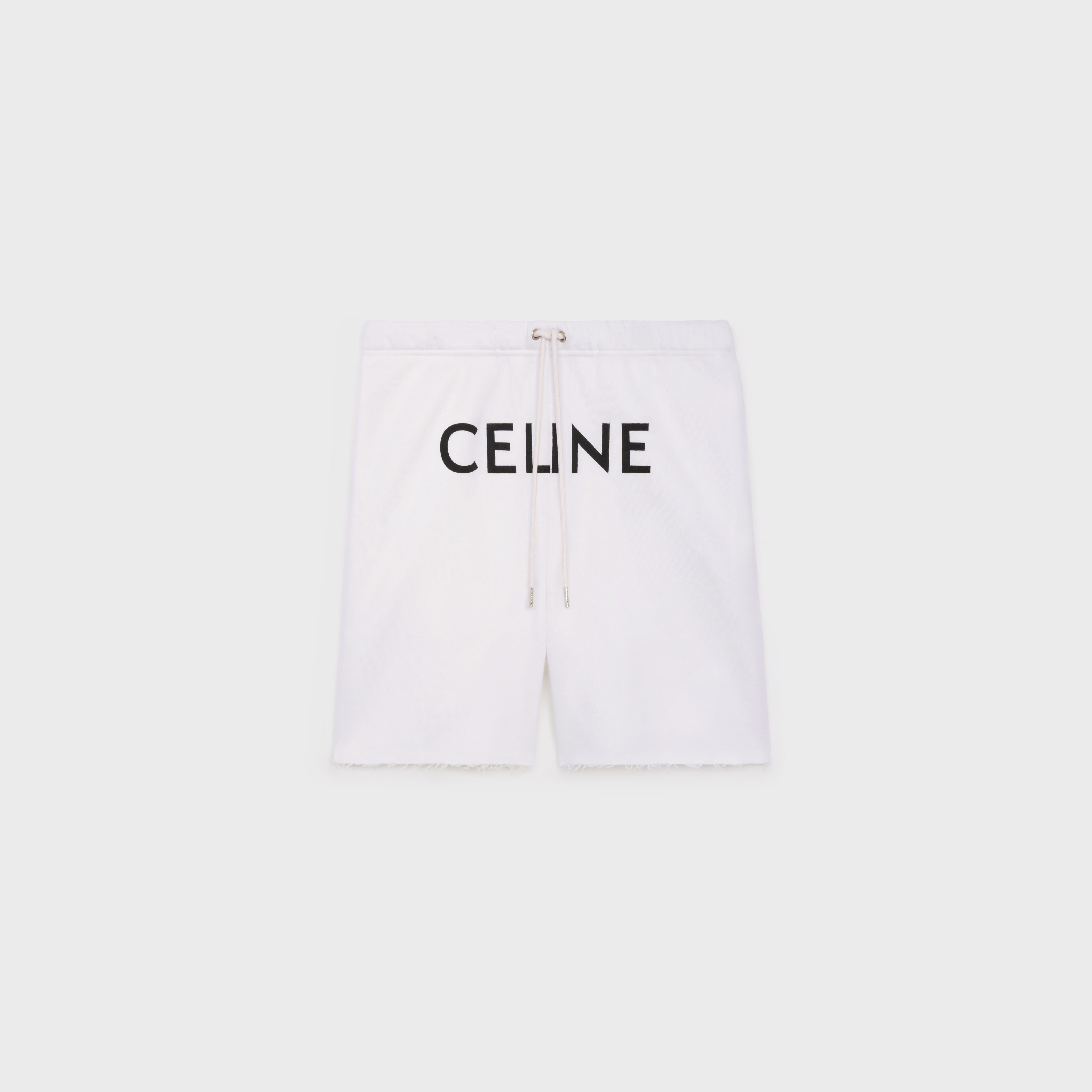 LOOSE CELINE SHORTS IN COTTON FLEECE - 1