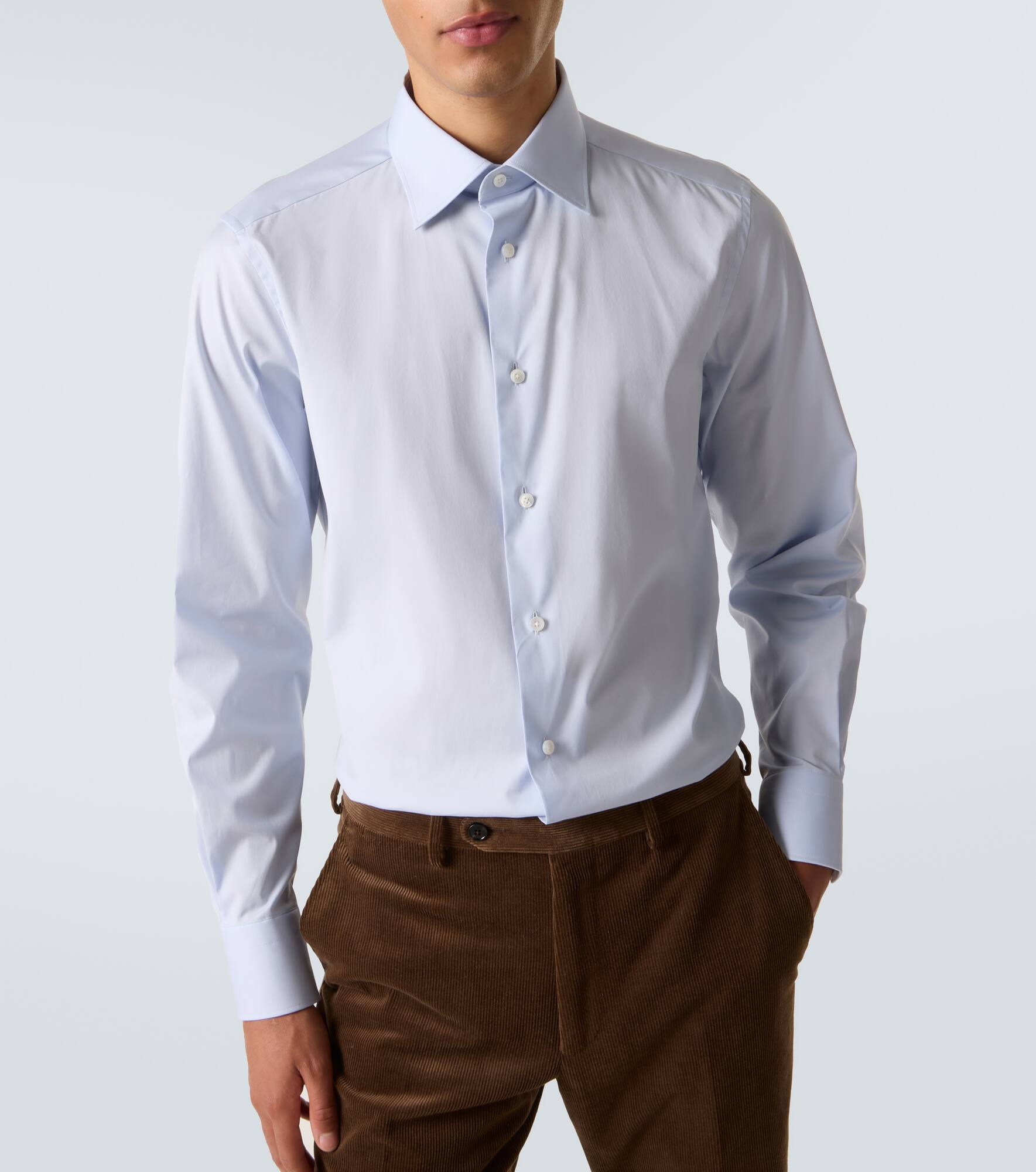 Cotton-blend shirt - 5