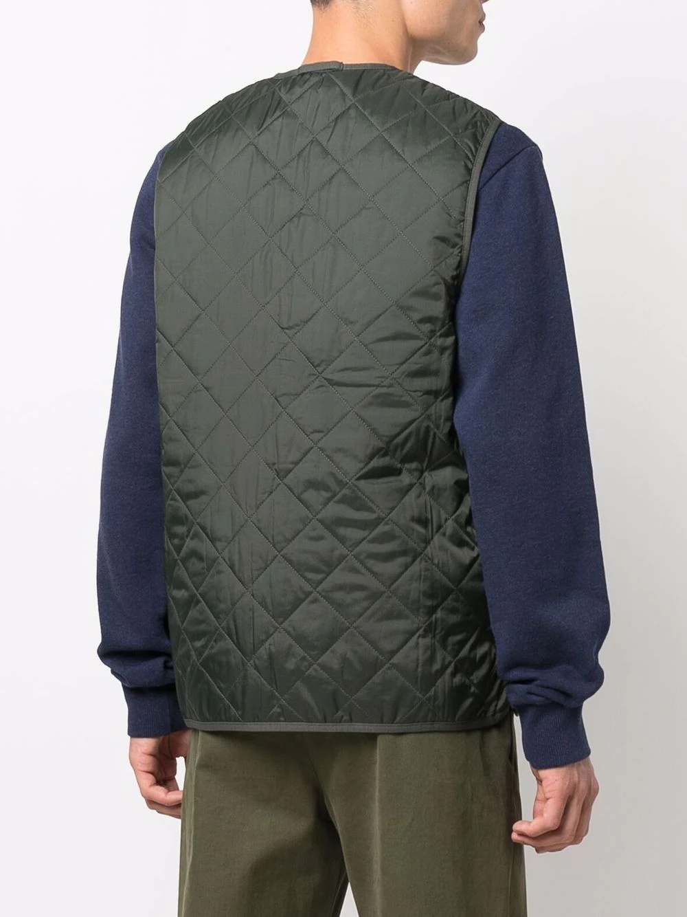 quilted pouch-pocket gilet - 4