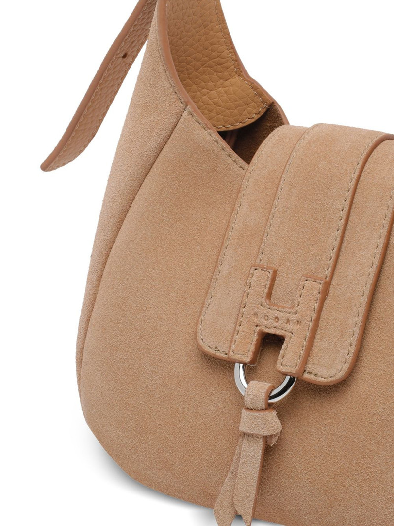 suede logo-detail mini bag 4
