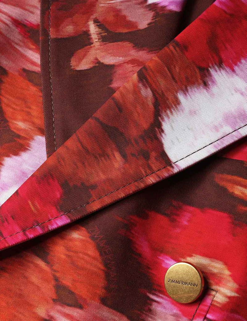 LUNA PRINTED DRILL BLAZER 6