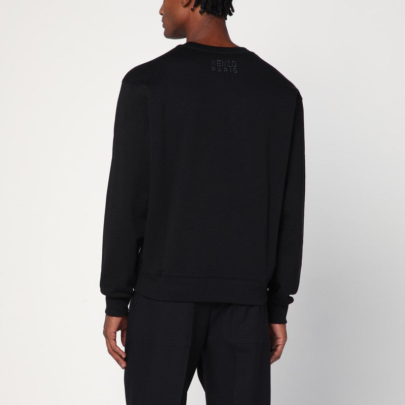 Kenzo Black Crew Neck Sweatshirt With Logo Men - 2