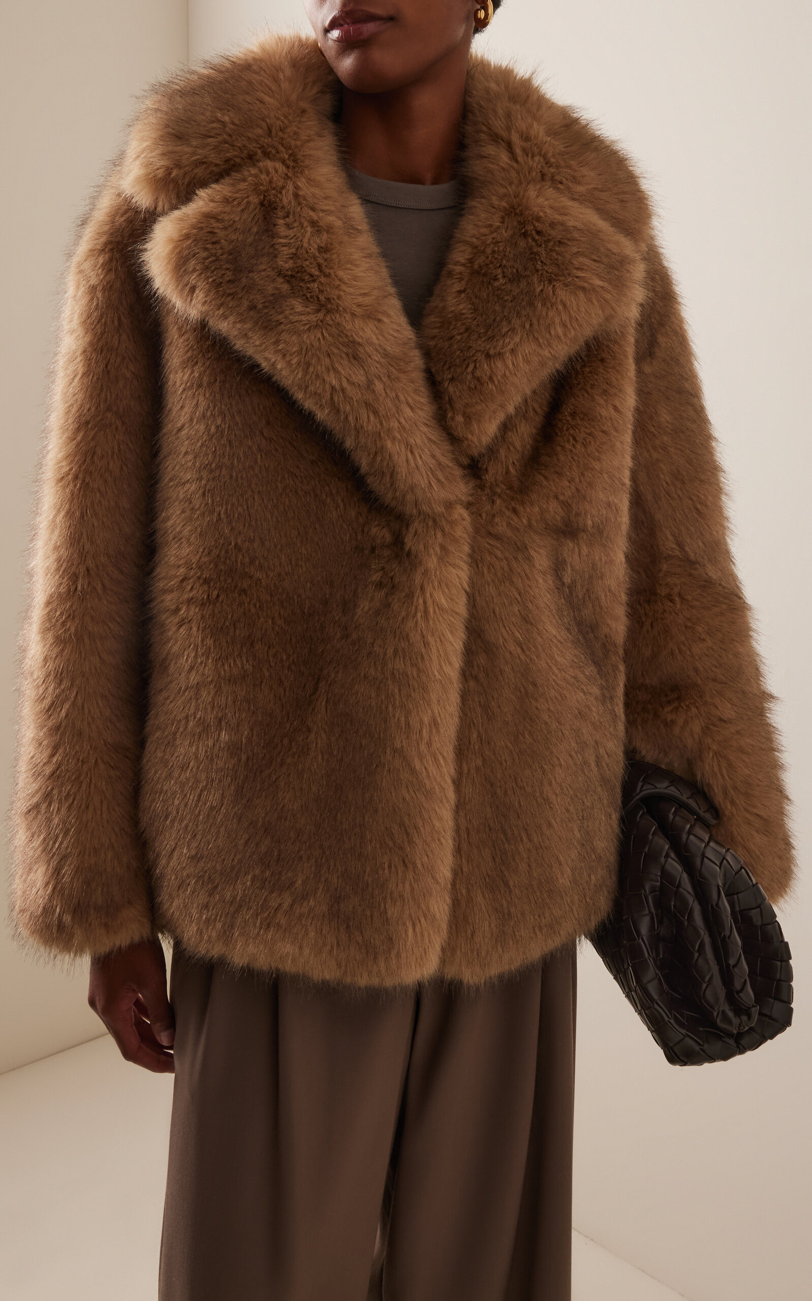Valentina Faux Fur Jacket brown - 3