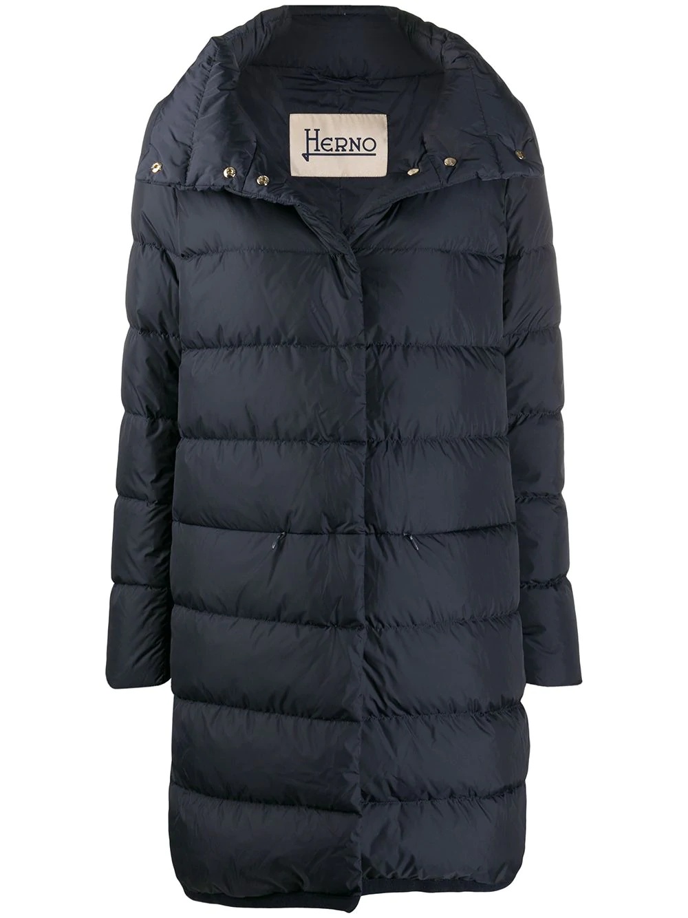 three-quarter length sleeve puffer jacket - 1