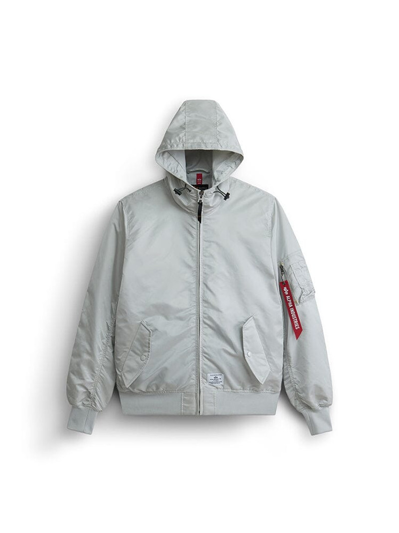 L-2B HOODED GEN II BOMBER JACKET (LIGHT GRAY) 1