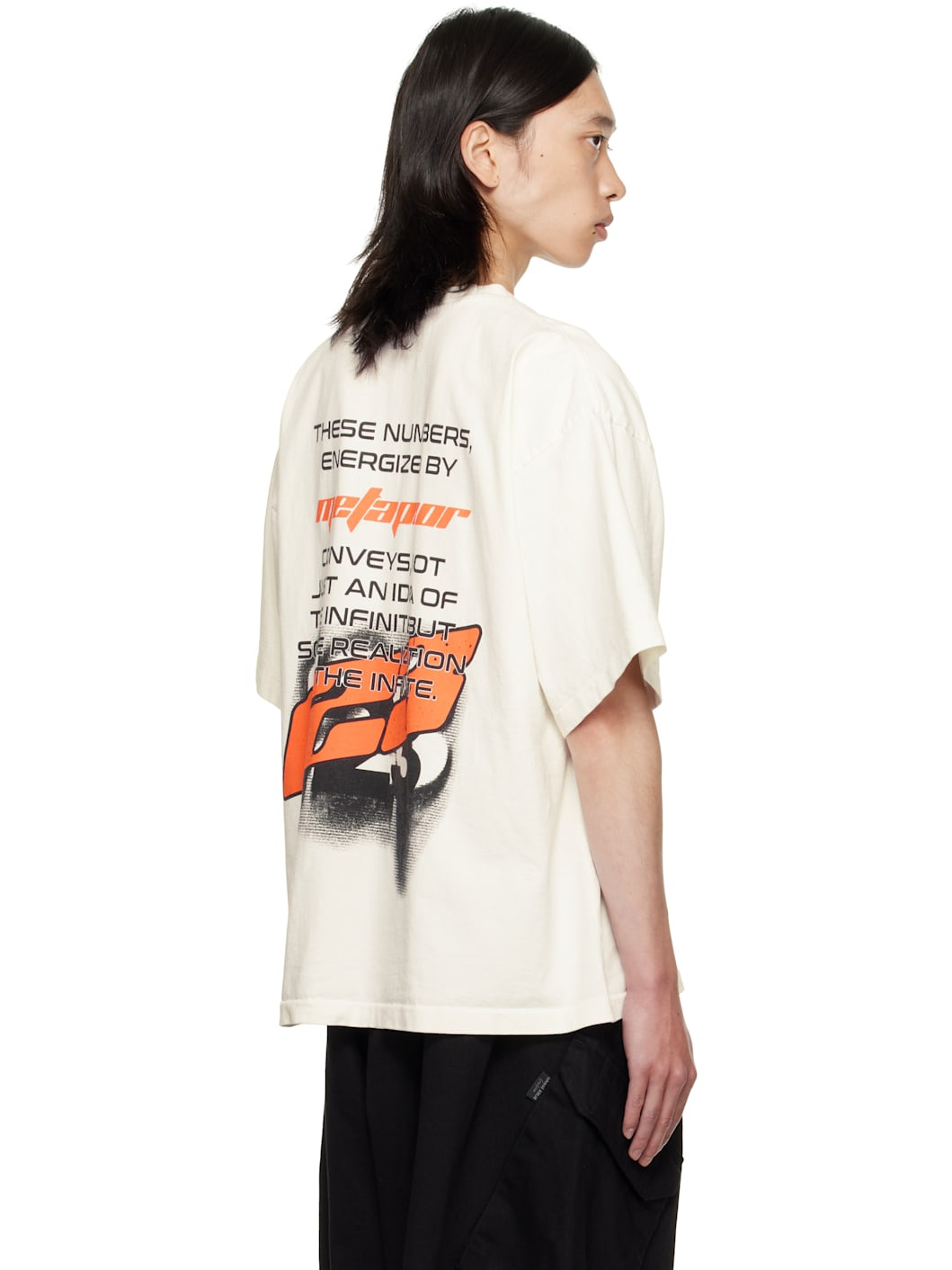 White 'Metaphor' CVA T-shirt - 3