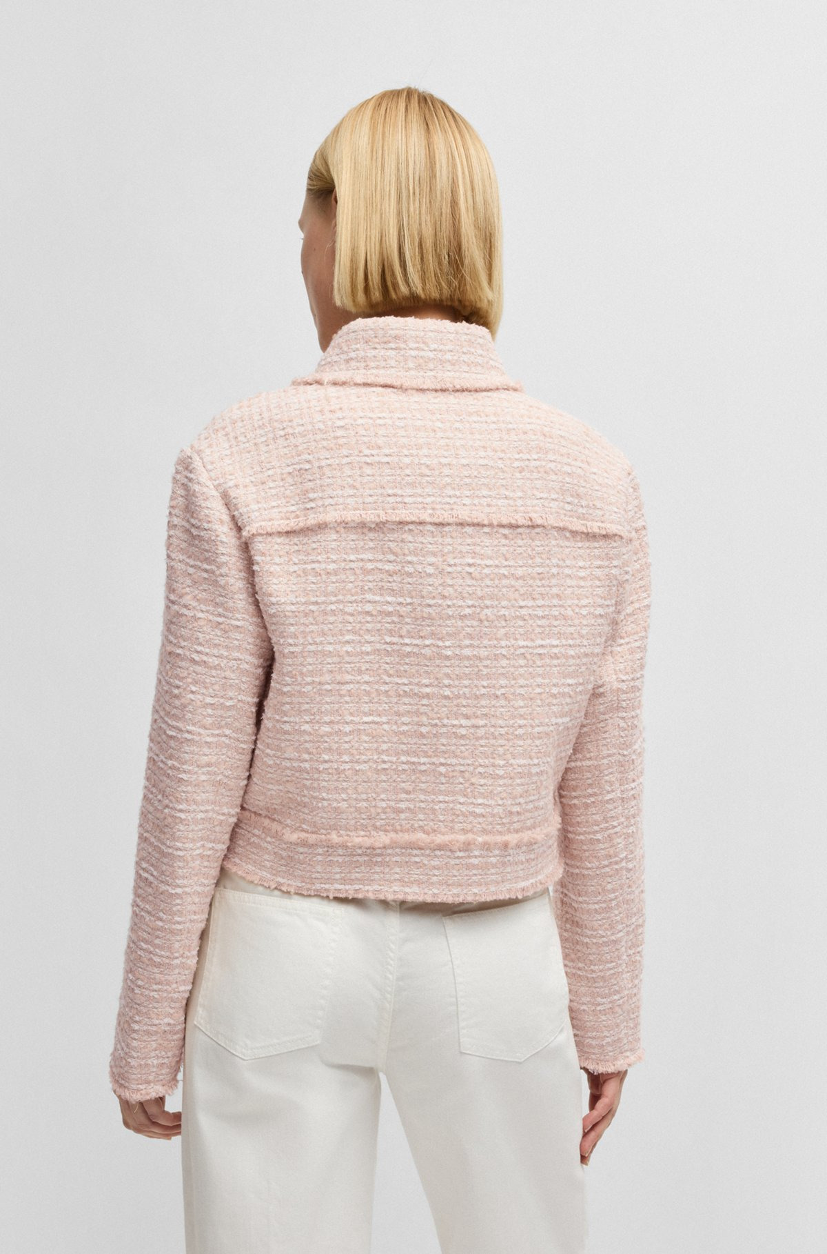 REGULAR-FIT TWEED JACKET - 4