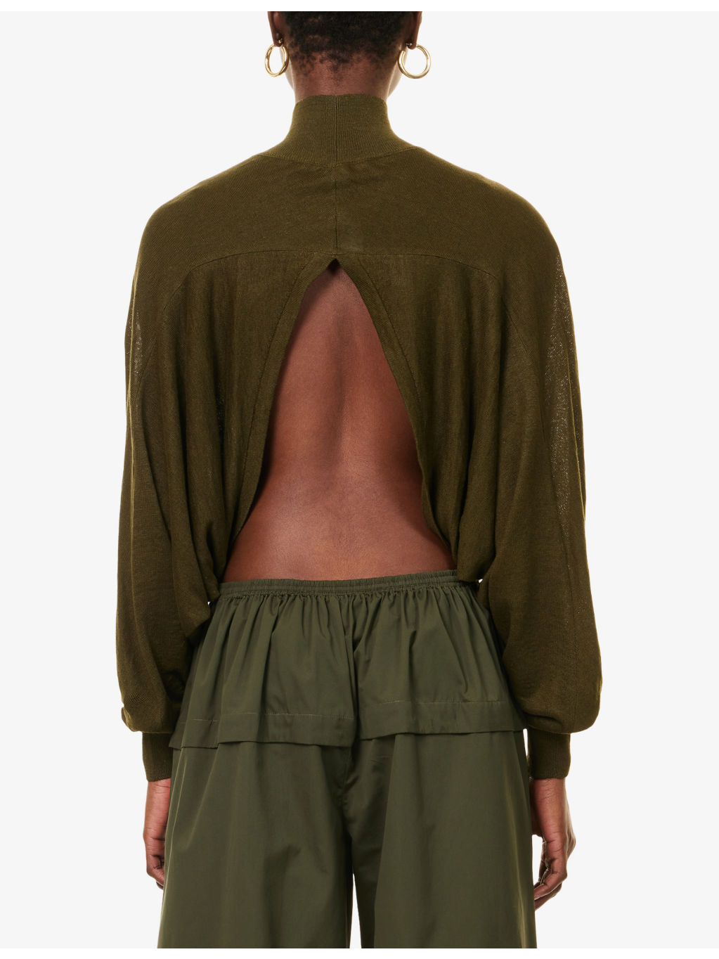 Batwing Linen-Knit Jumper - 4