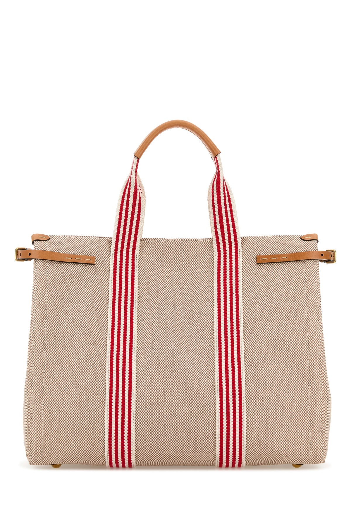 Two-tone canvas VLogo shopping bag - 3