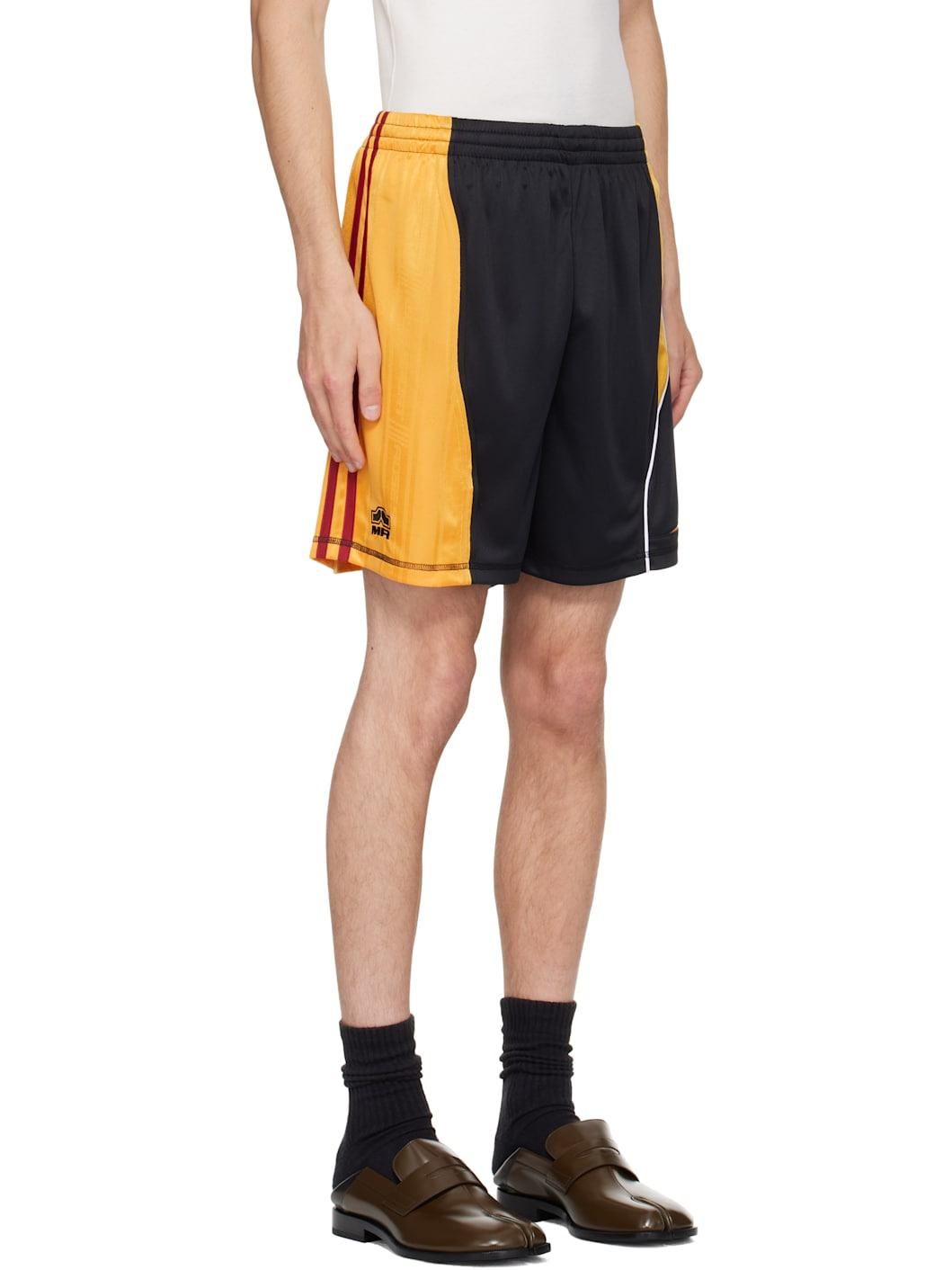 Black & Yellow Collage Football Shorts - 2