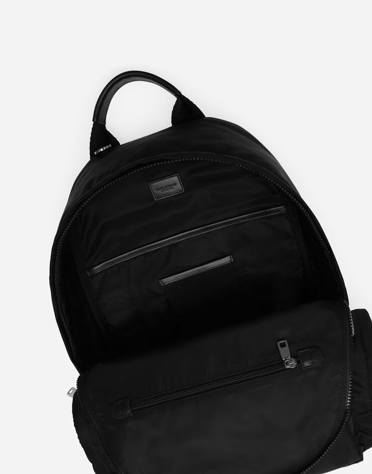 Nylon backpack with rubberized logo - 5