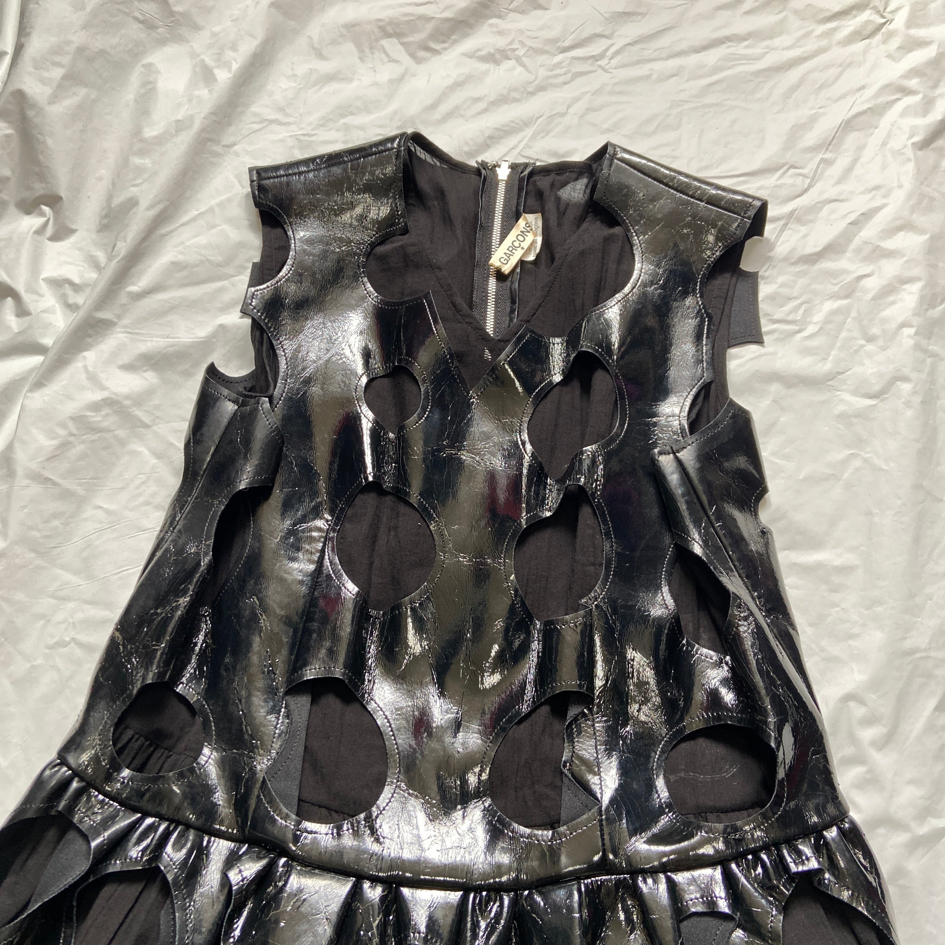 Comme des garçons ss15 pvc circle cut-out dress - 7