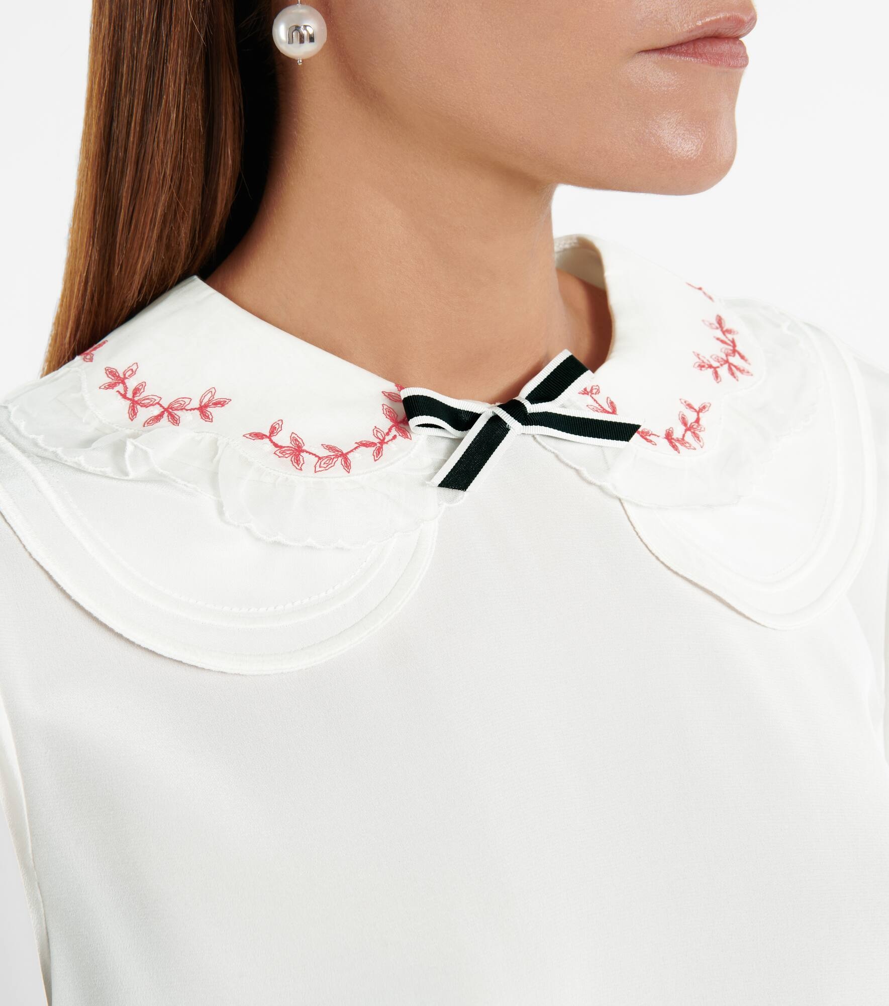 Silk crêpe de chine top - 4
