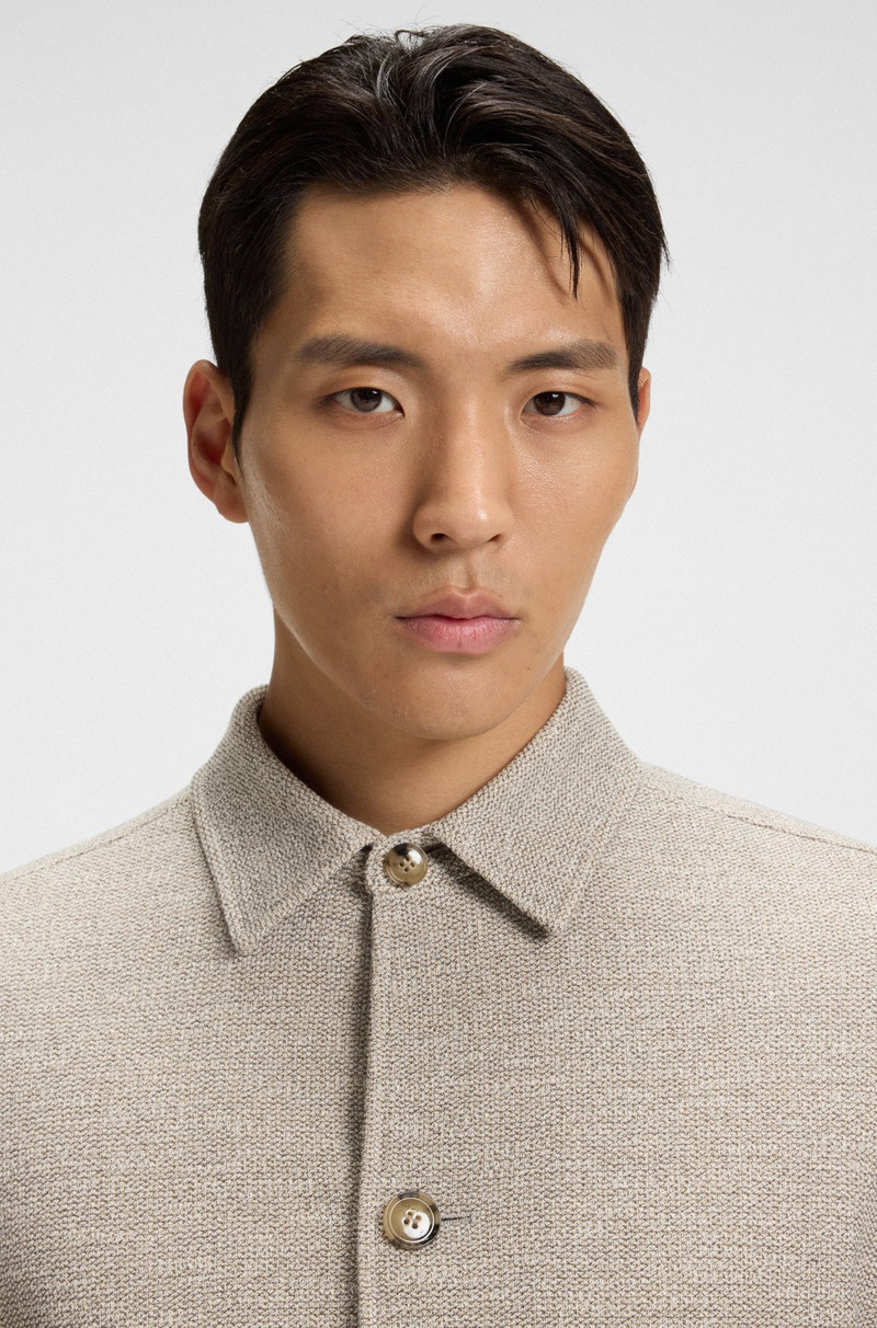 RELAXED-FIT OVERSHIRT IN PATTERNED FABRIC 5