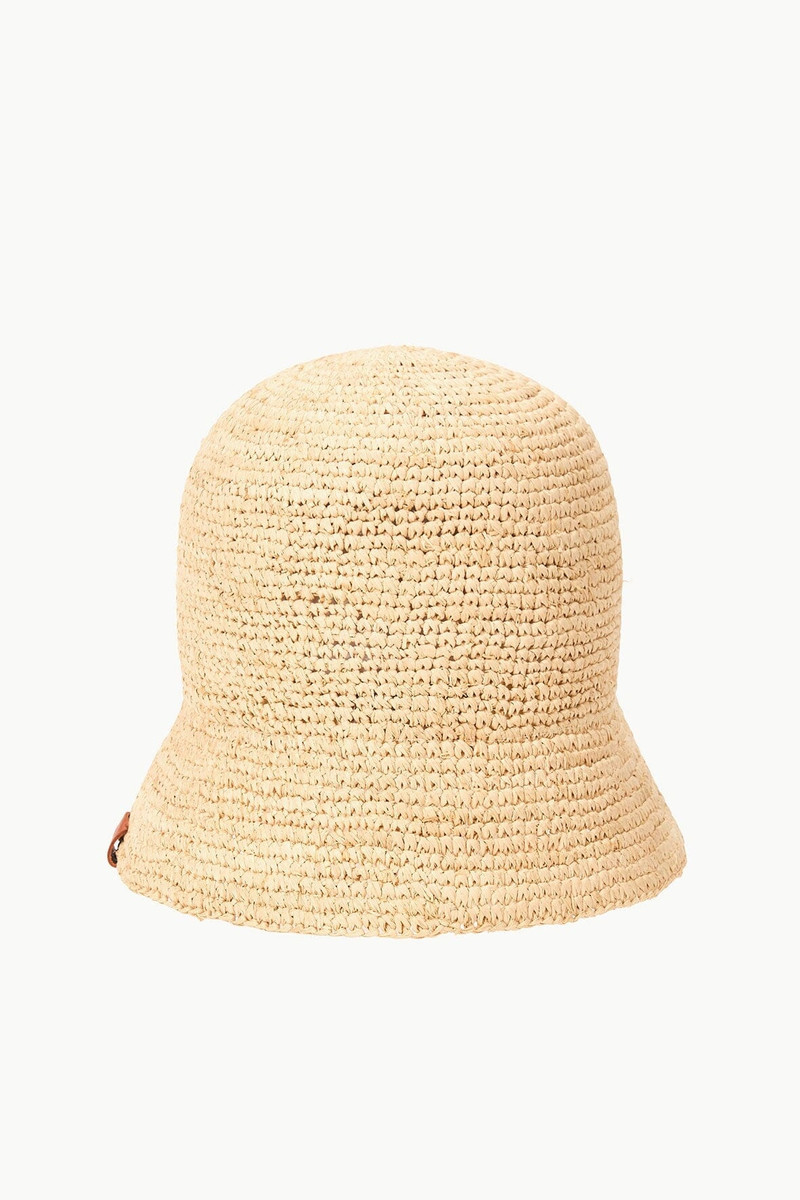 STAUD ST. REGIS MEYERS CROCHET HAT NATURAL TAN 6