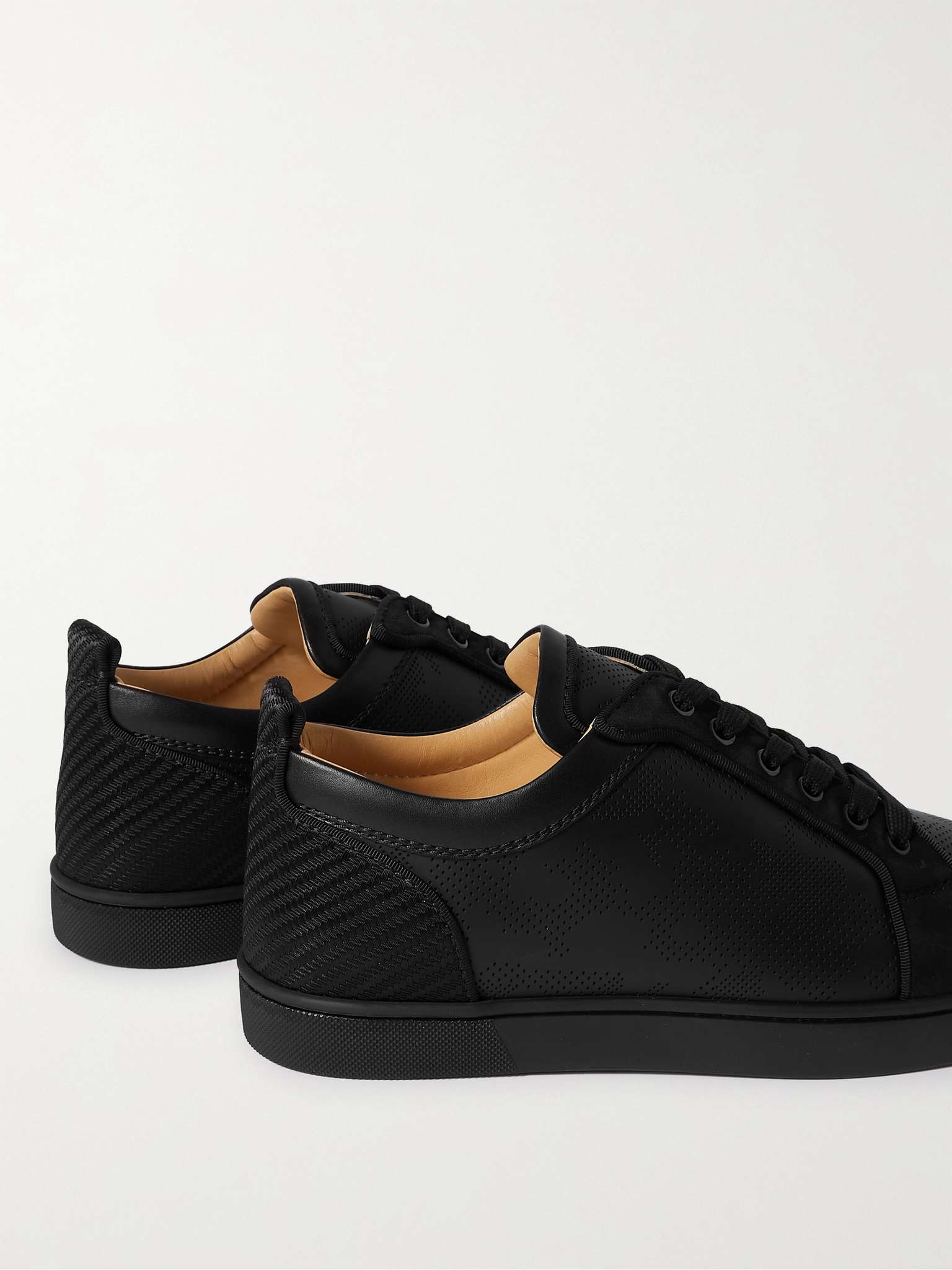 Rantulow Grosgrain-Trimmed Perforated Leather Sneakers - 5