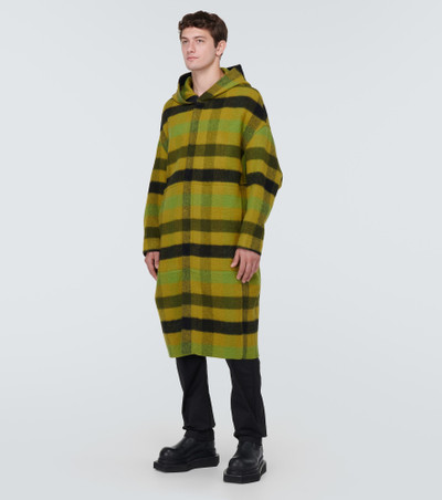 Rick Owens Checked wool coat outlook